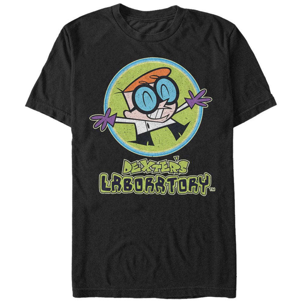 Courage the Cowardly Dog Straight Up Logo Black T-Shirt