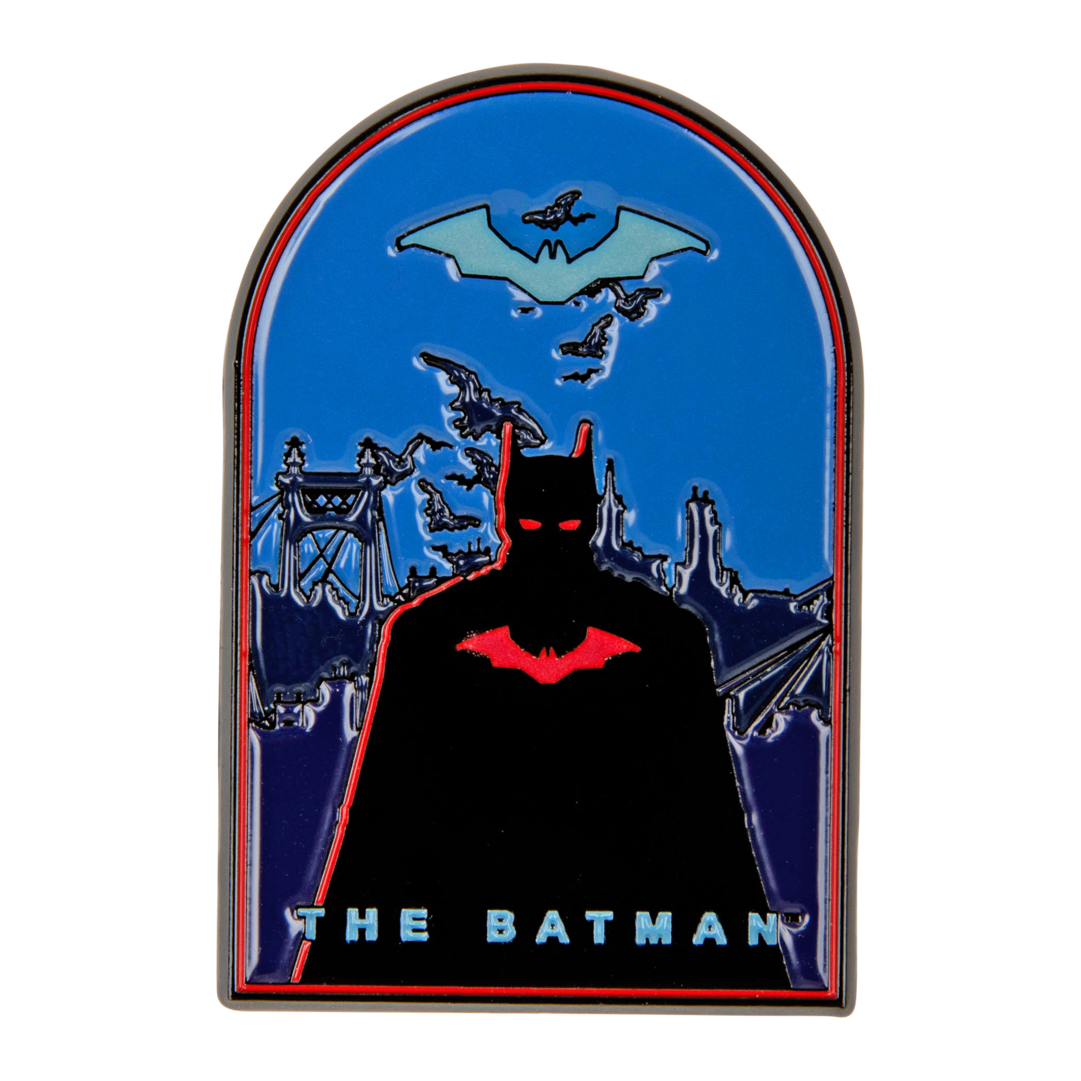 The Batman Above the City Pin Badge, Multi-Color