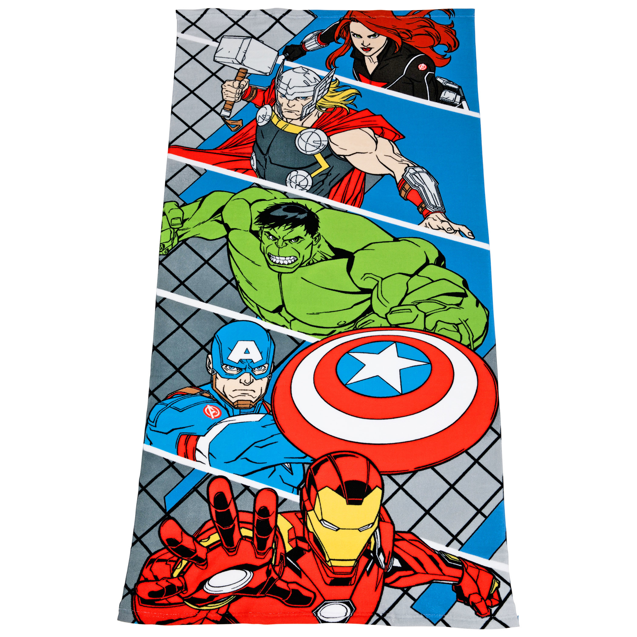 Marvel Comics The Avengers Microfiber 27x54' Beach Towel, Multi-Color