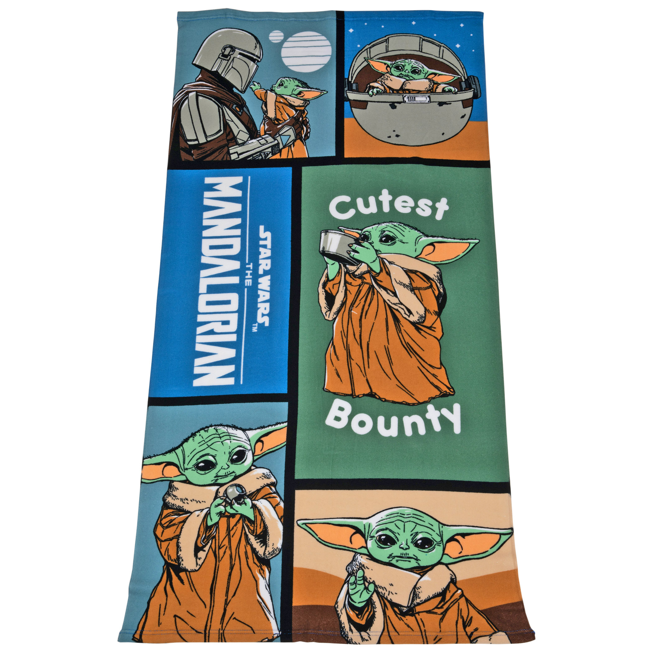 Star Wars The Mandalorian The Child Montage 27x54' Beach Towel, Multi-Color