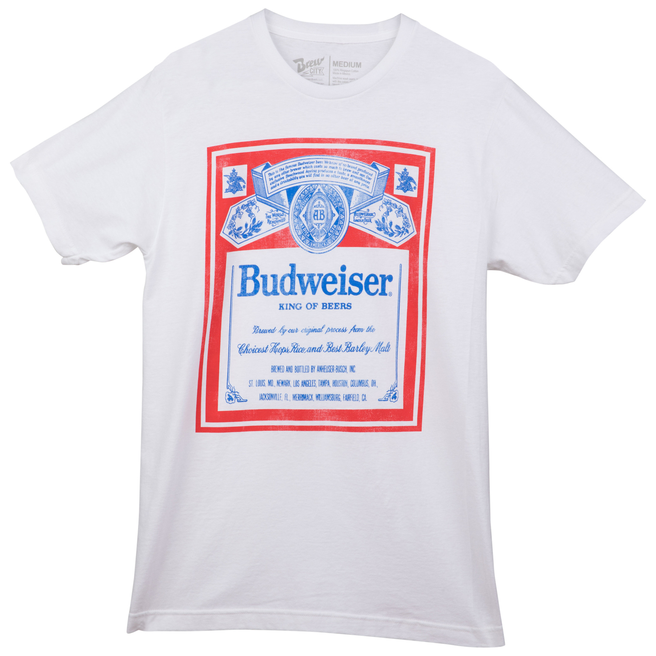 Budweiser King of Beers Vintage Label T-Shirt