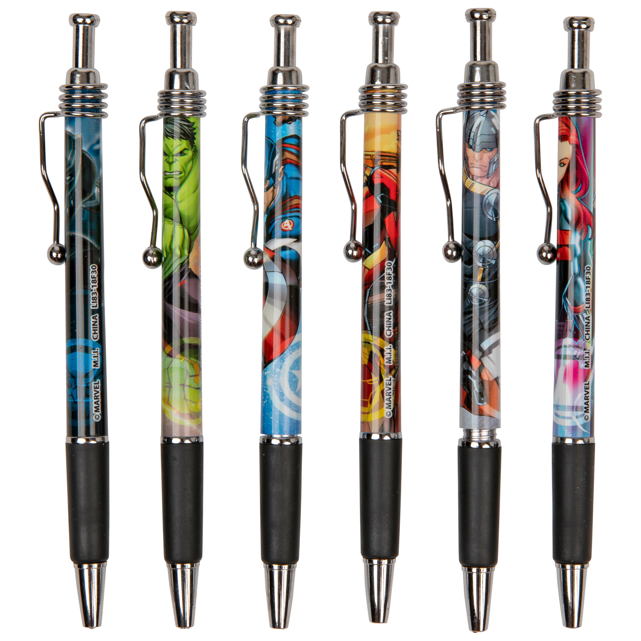 Marvel Avengers Characters Jazz Pen Set, Multi-Color