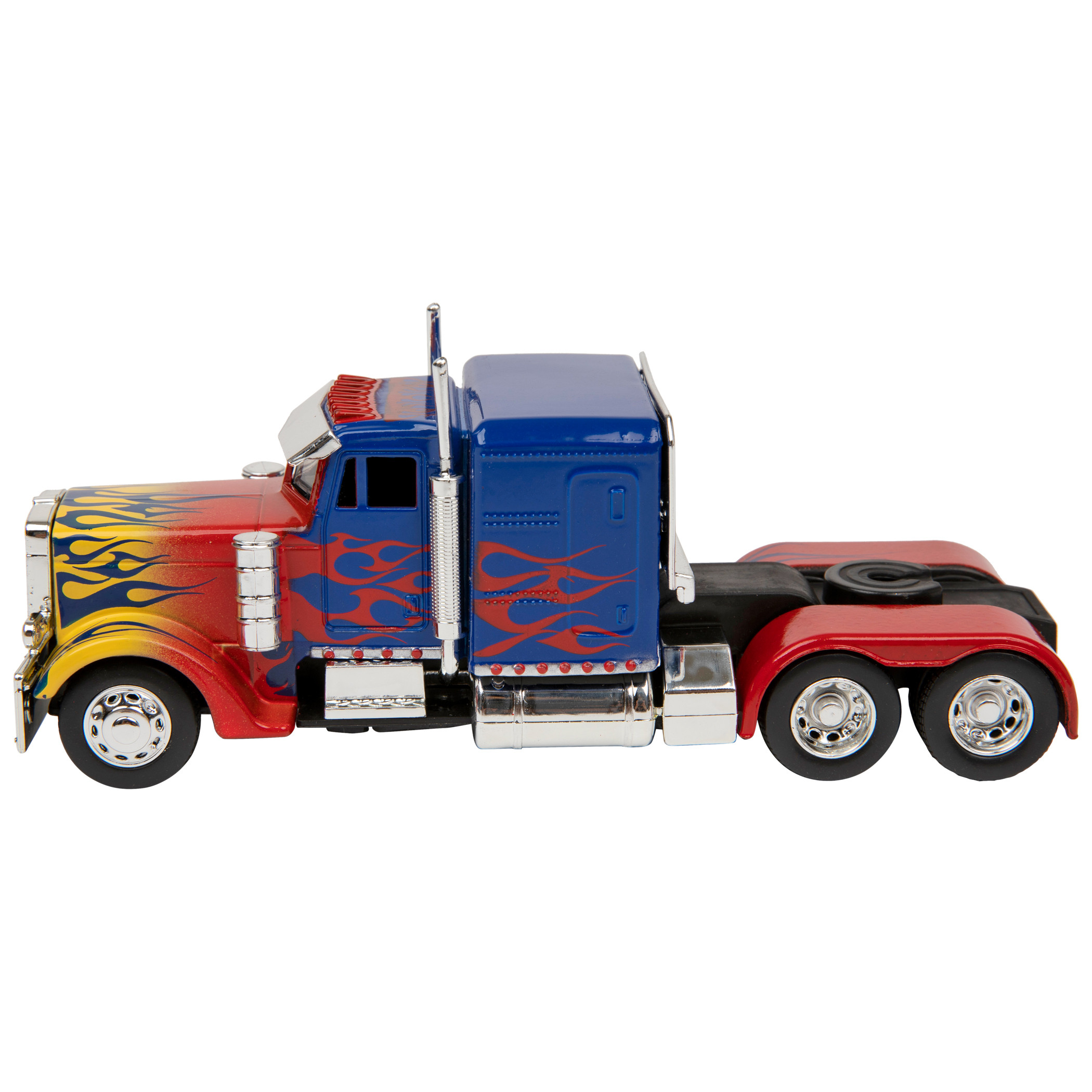 Transformers Optimus Prime Semi Truck Diecast Metal 5' Movie Car by Jada Toys, Multi-Color