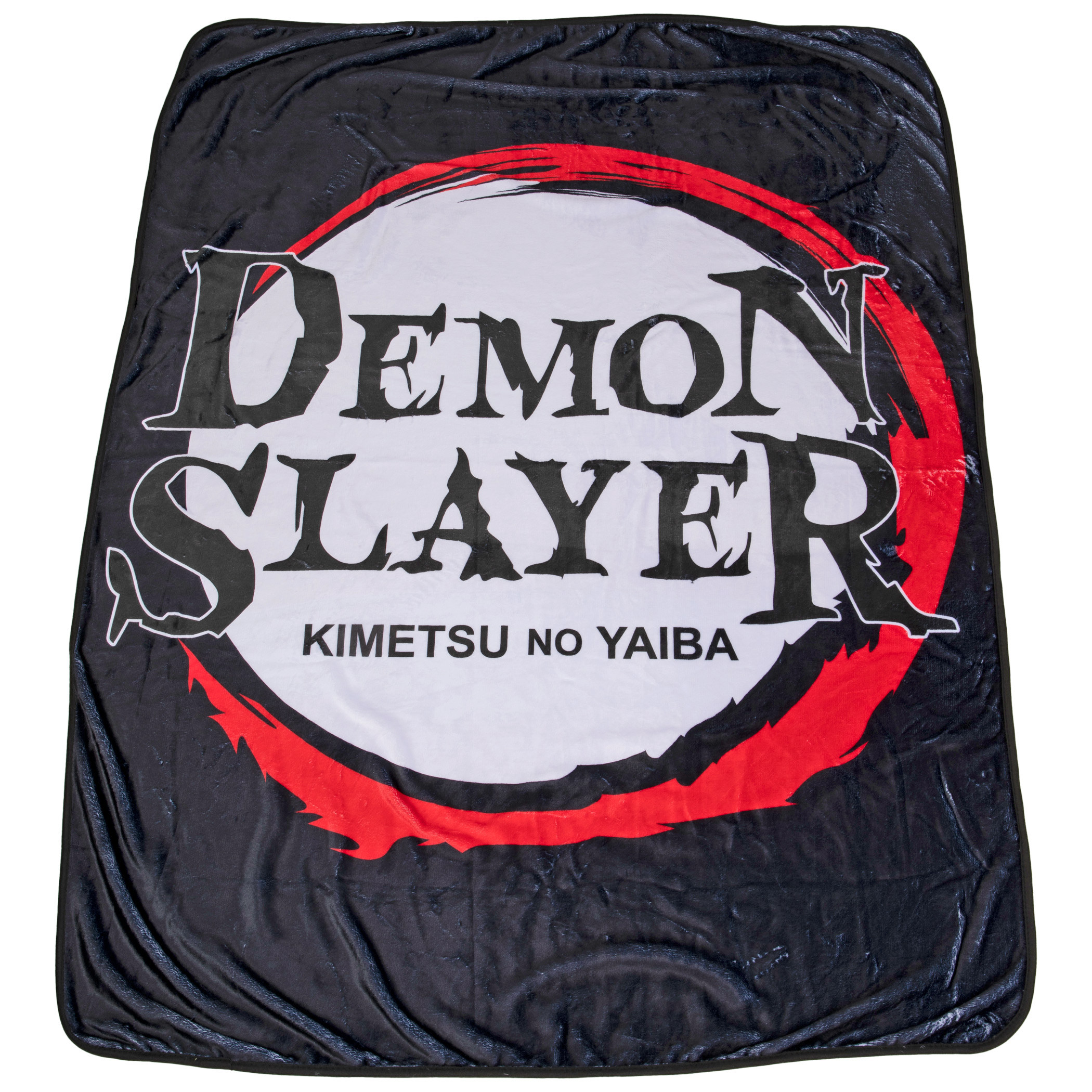 Demon Slayer Kimetsu No Yaiba Fleece Throw Blanket, Black