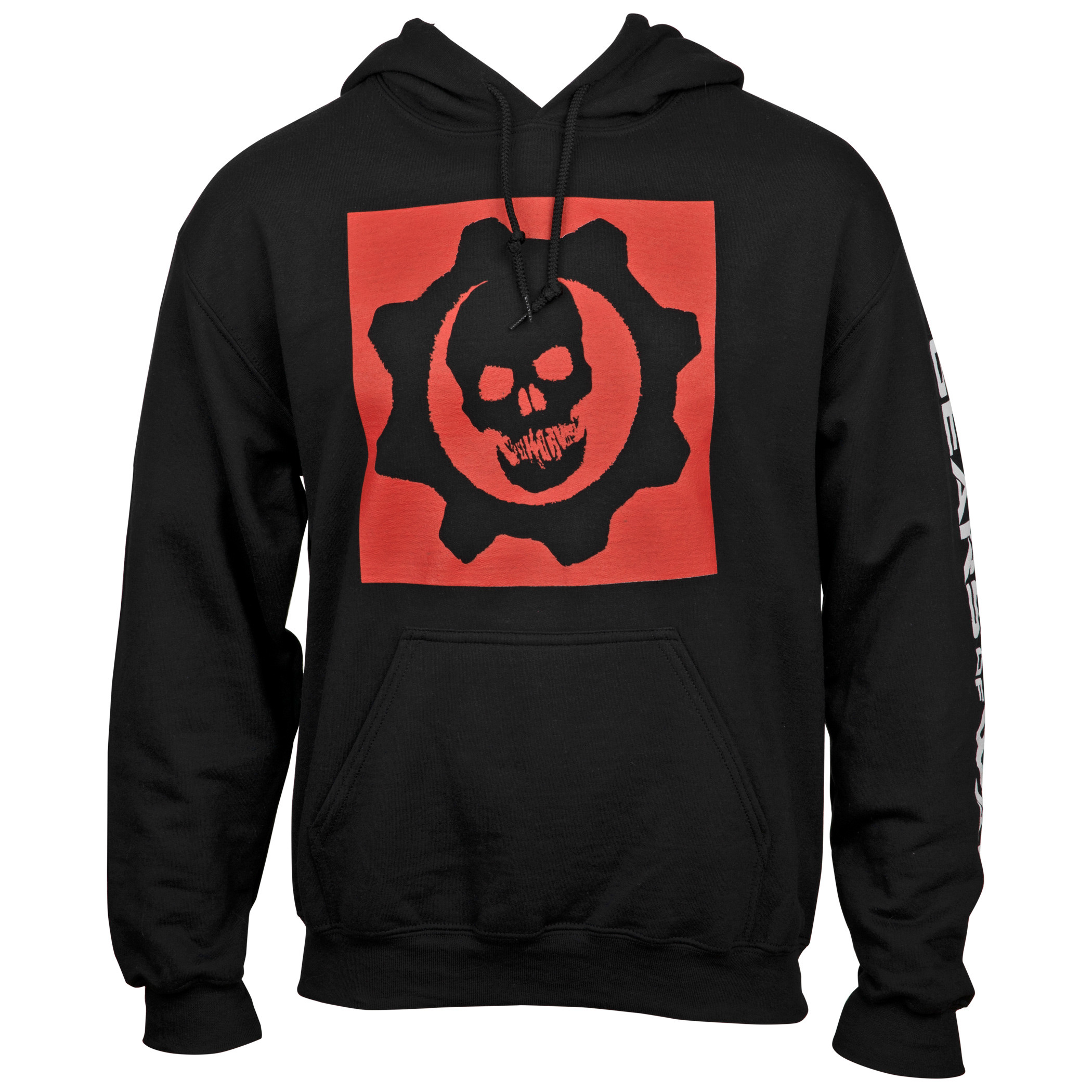 Gears of War Symbol Hoodie With Sleeve Prints, Black