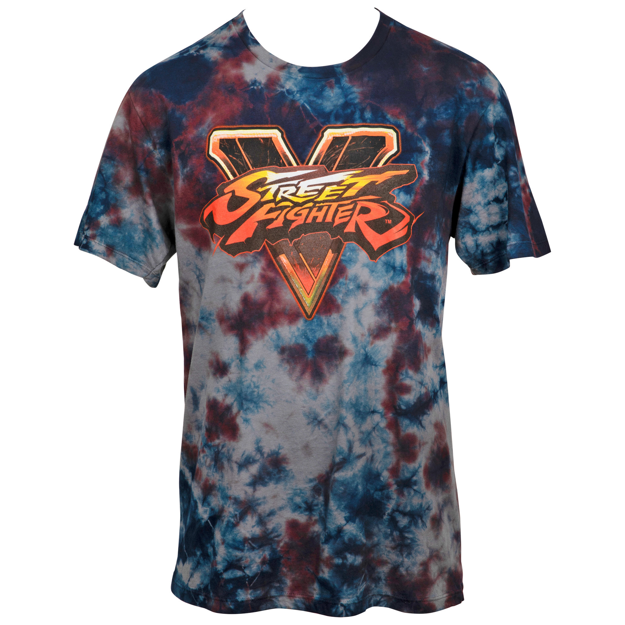 Street Fighter Text Logo Mineral Wash T-Shirt, Grey