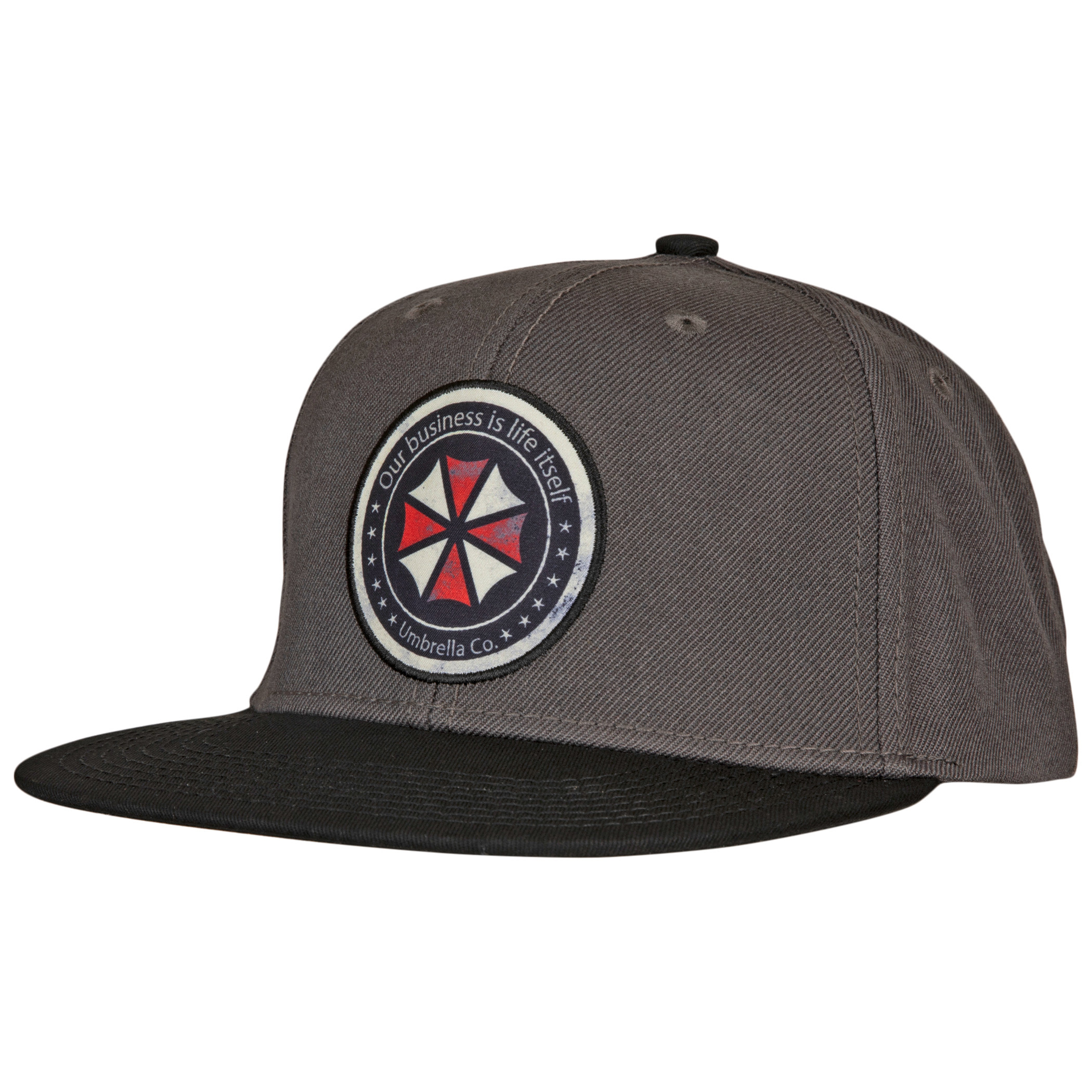 Resident Evil Symbol Patch Adjustable Snapback Hat, Grey