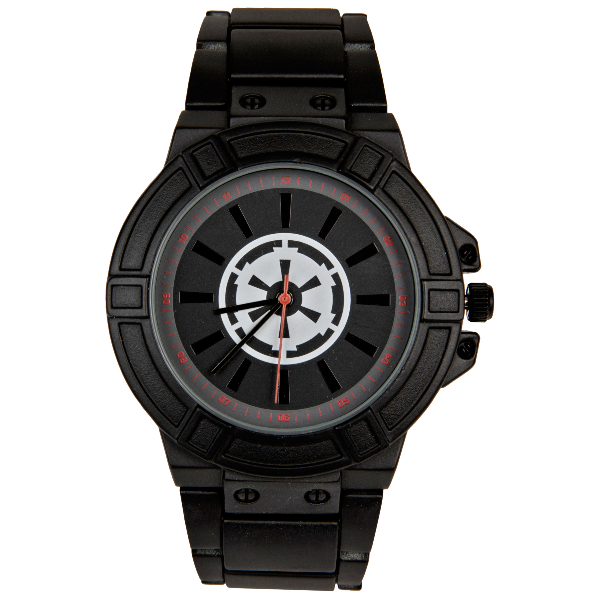 Star Wars Empire Symbol Watch Face with Black Metal Band, Black