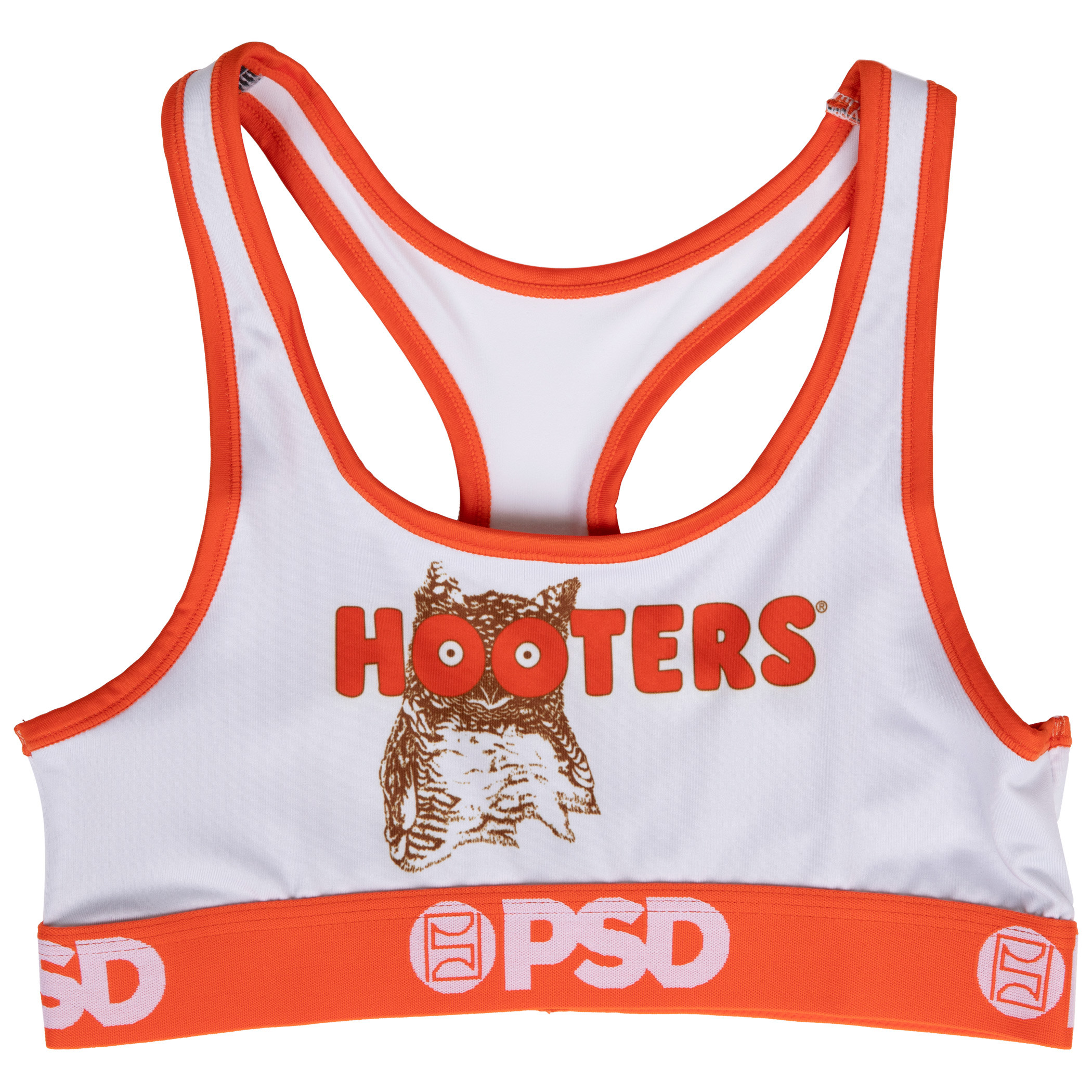 Hooters Restaurant Uniform Microfiber Blend PSD Sports Bra Brew