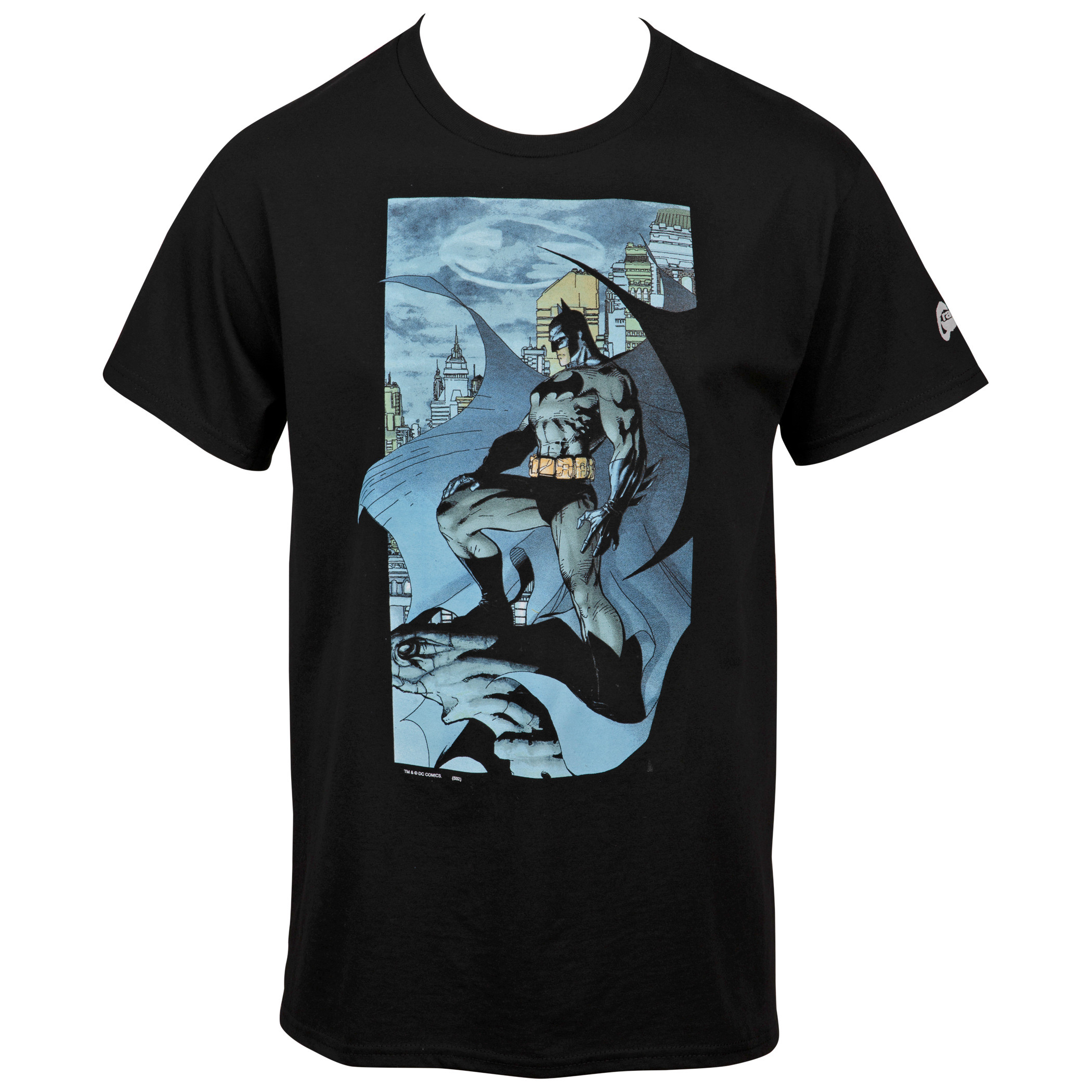 Batman The Dark Knight Returns Gargoyle Jim Lee Comic Image T-Shirt, Black