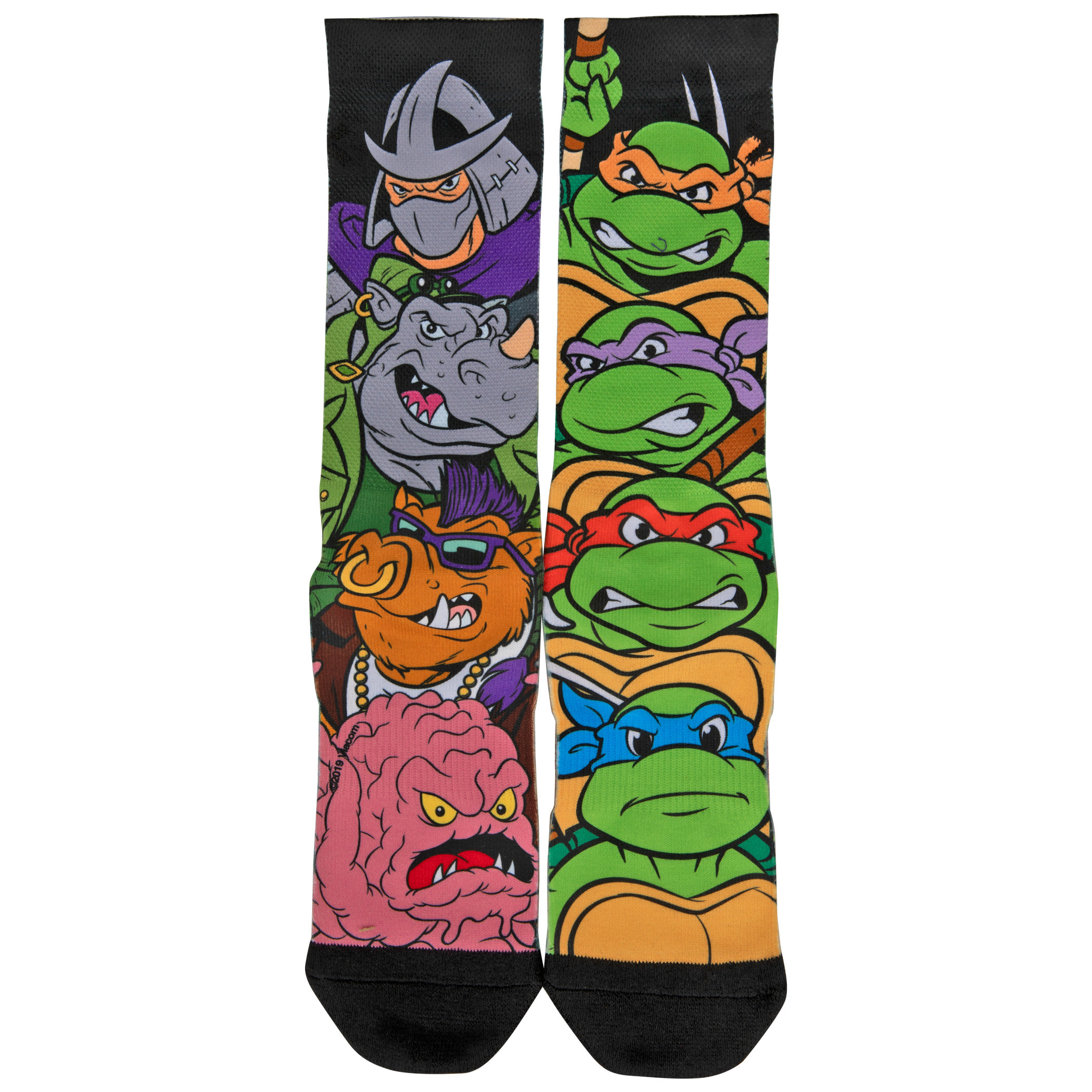 Teenage Mutant Ninja Turtles Showdown Crew Socks, Multi-Color