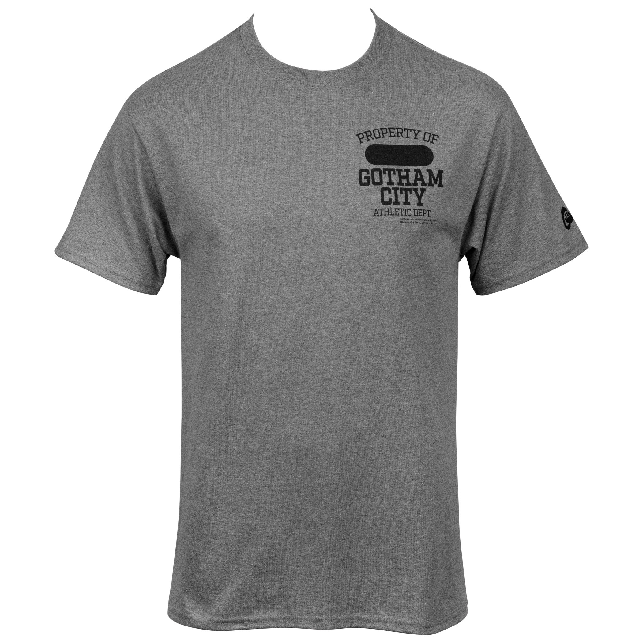 DC Comics Property of Gotham City Athletic Dept. T-shirt, Grey