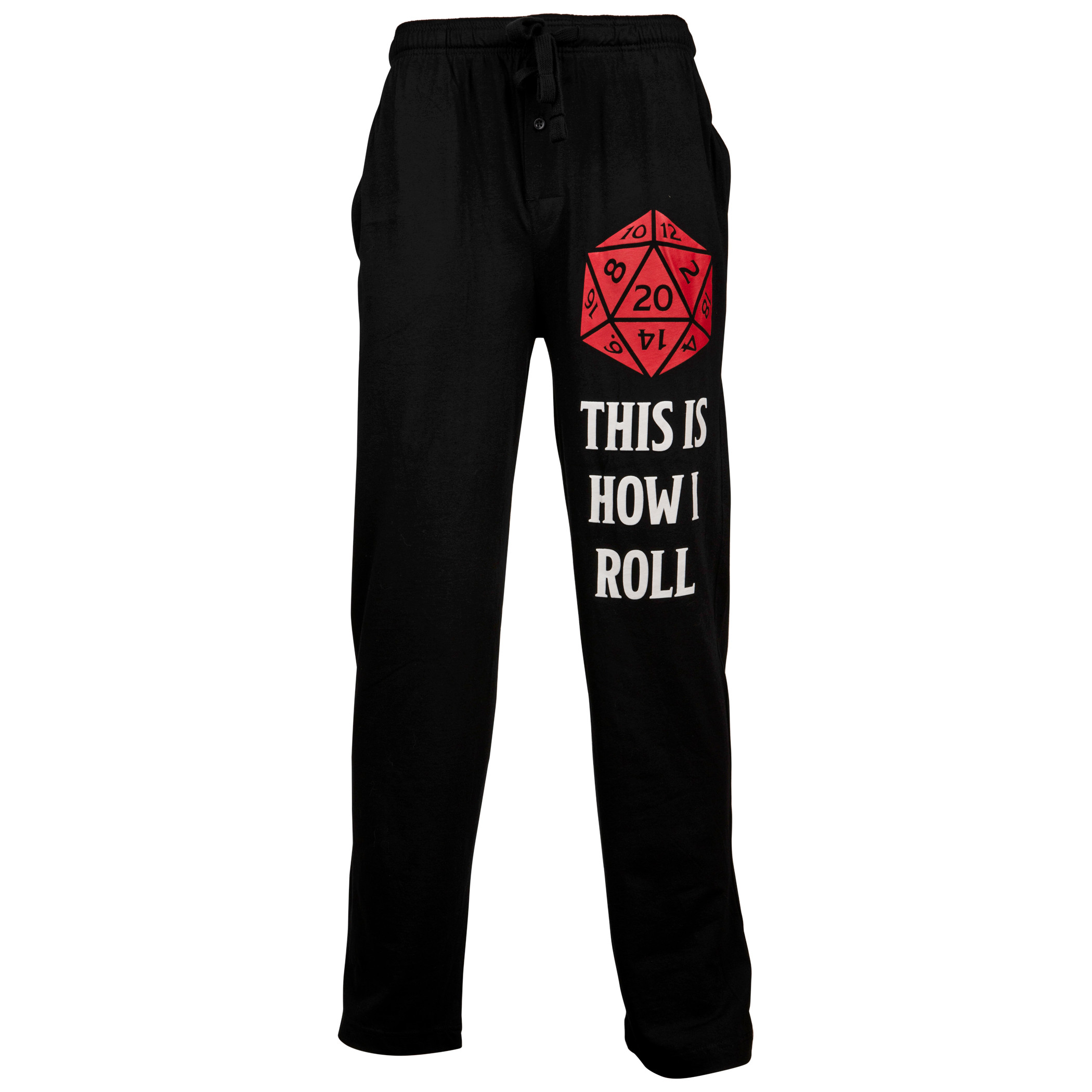 Dungeons & Dragons This is How I Roll Sleep Pants, Black