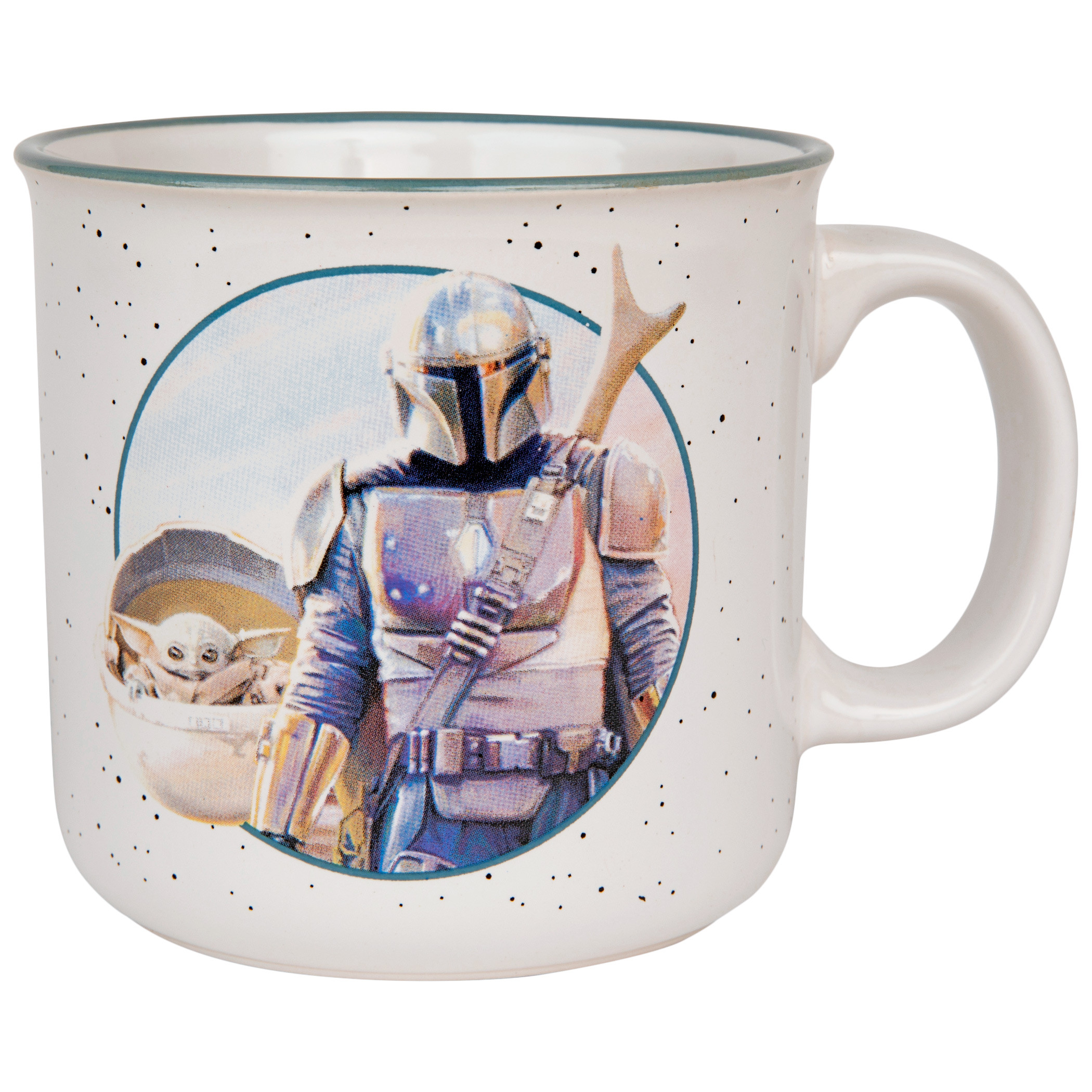 Star Wars The Mandalorian and The Child Grogu 20 Ounce Camper Mug, White