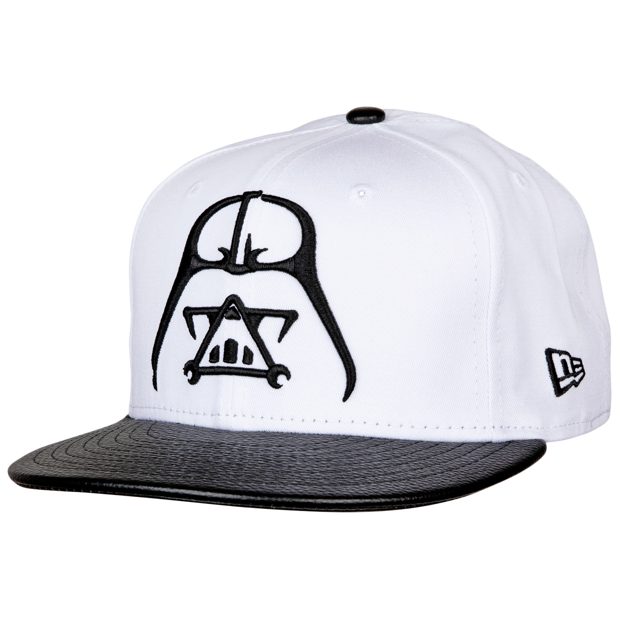 Star Wars Darth Vader Minimalist Symbol w/Pebbled Brim New Era 59Fifty Fitted Hat, Black