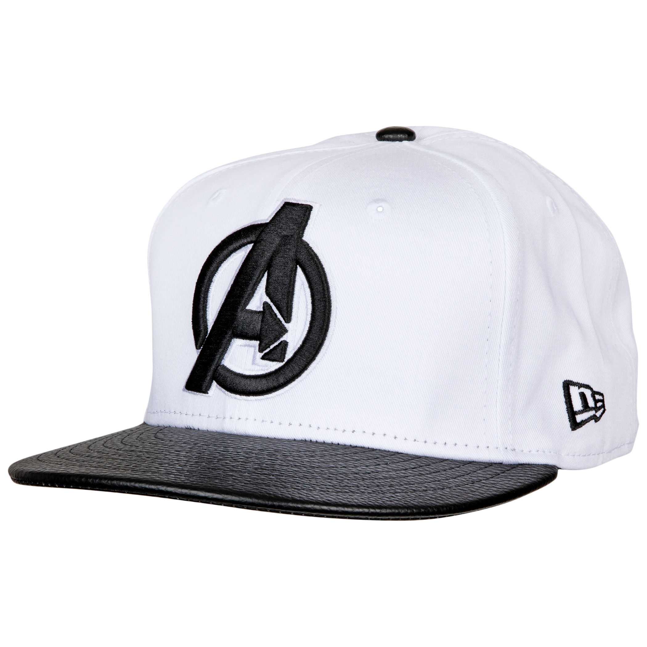 Avengers Minimalist Symbol w/Pebbled Brim New Era 59Fifty Fitted Hat, Black