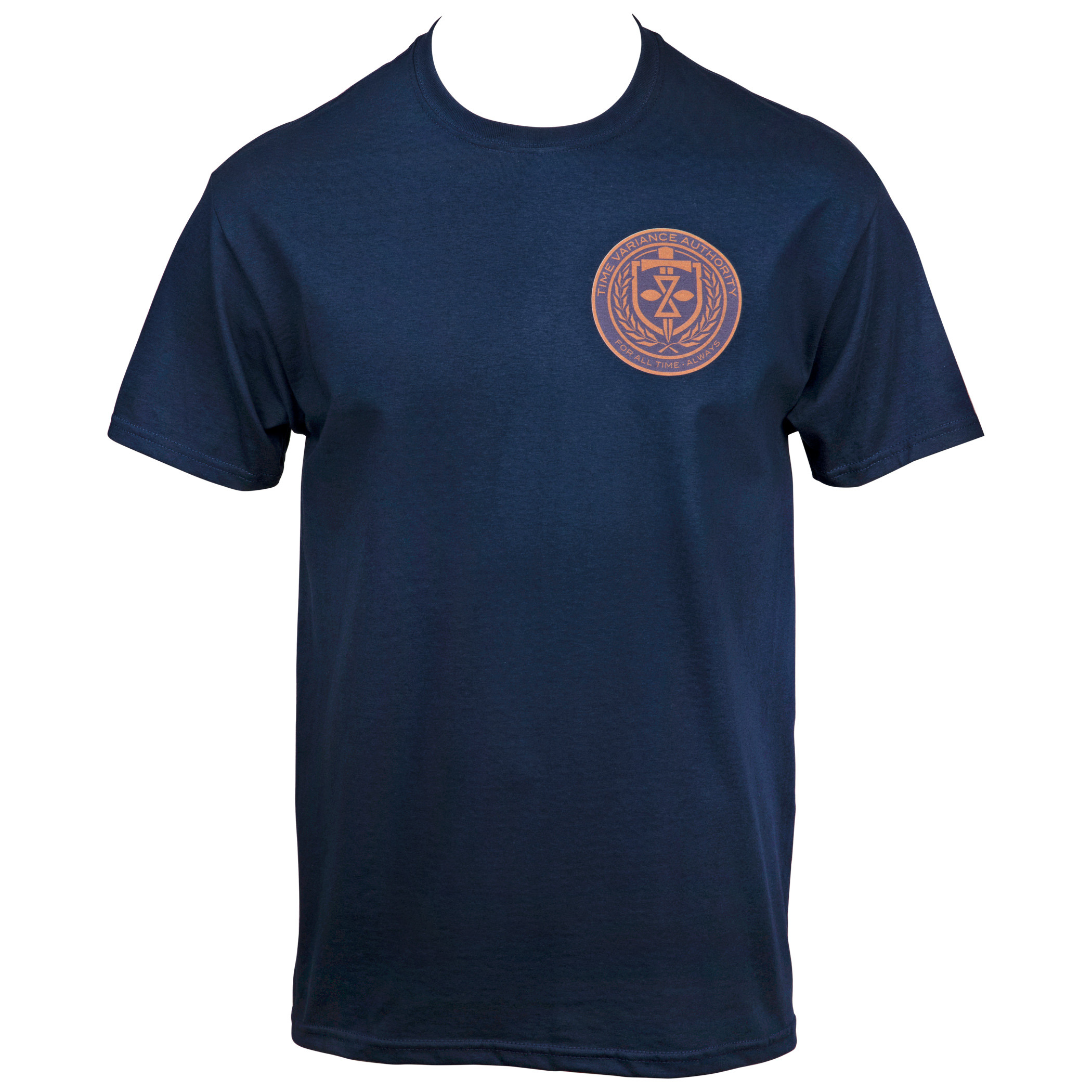 Marvel Studios Loki Series TVA Time Variance Authority Crest T-Shirt, Blue