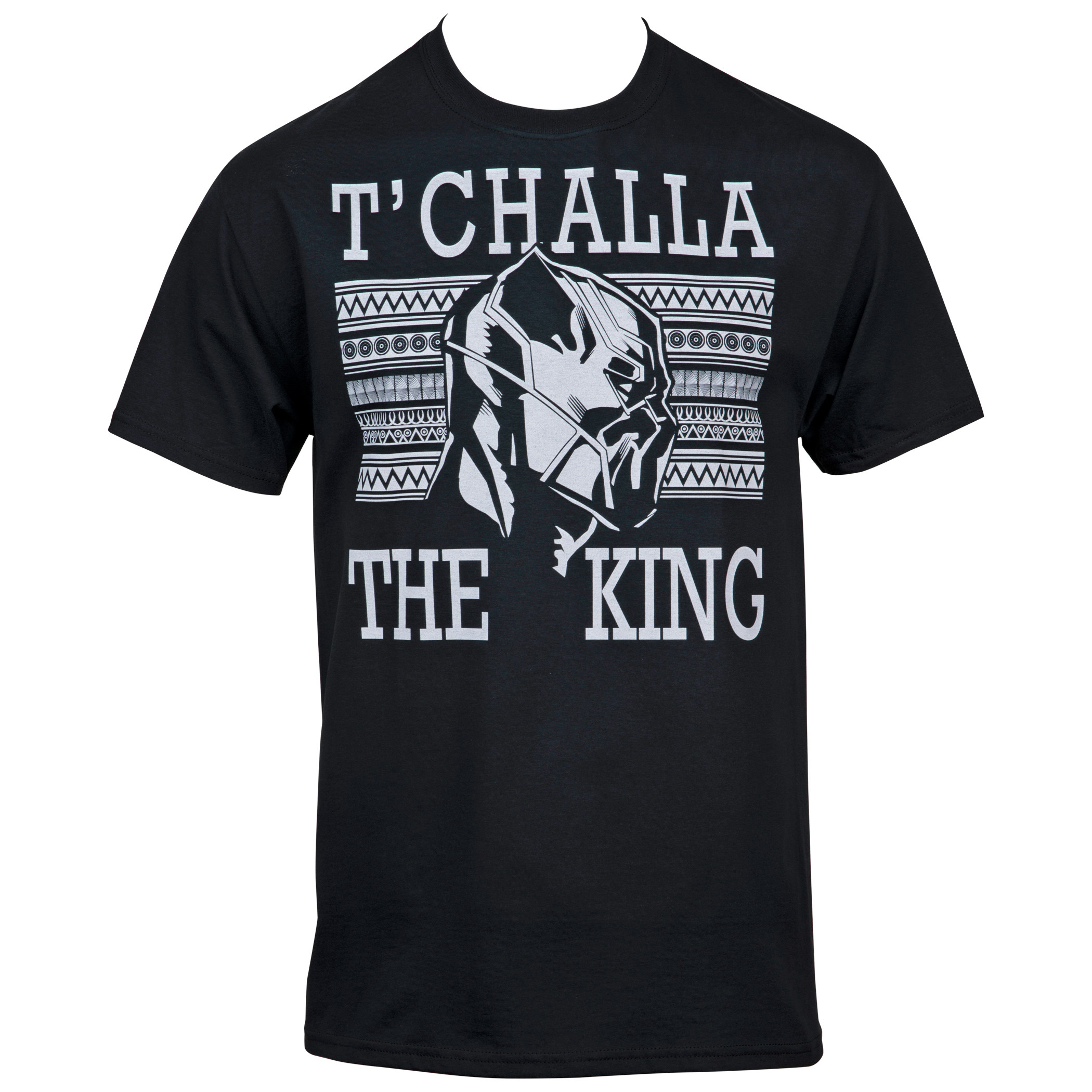 Marvel Black Panther T'Challa The King T-Shirt, Black