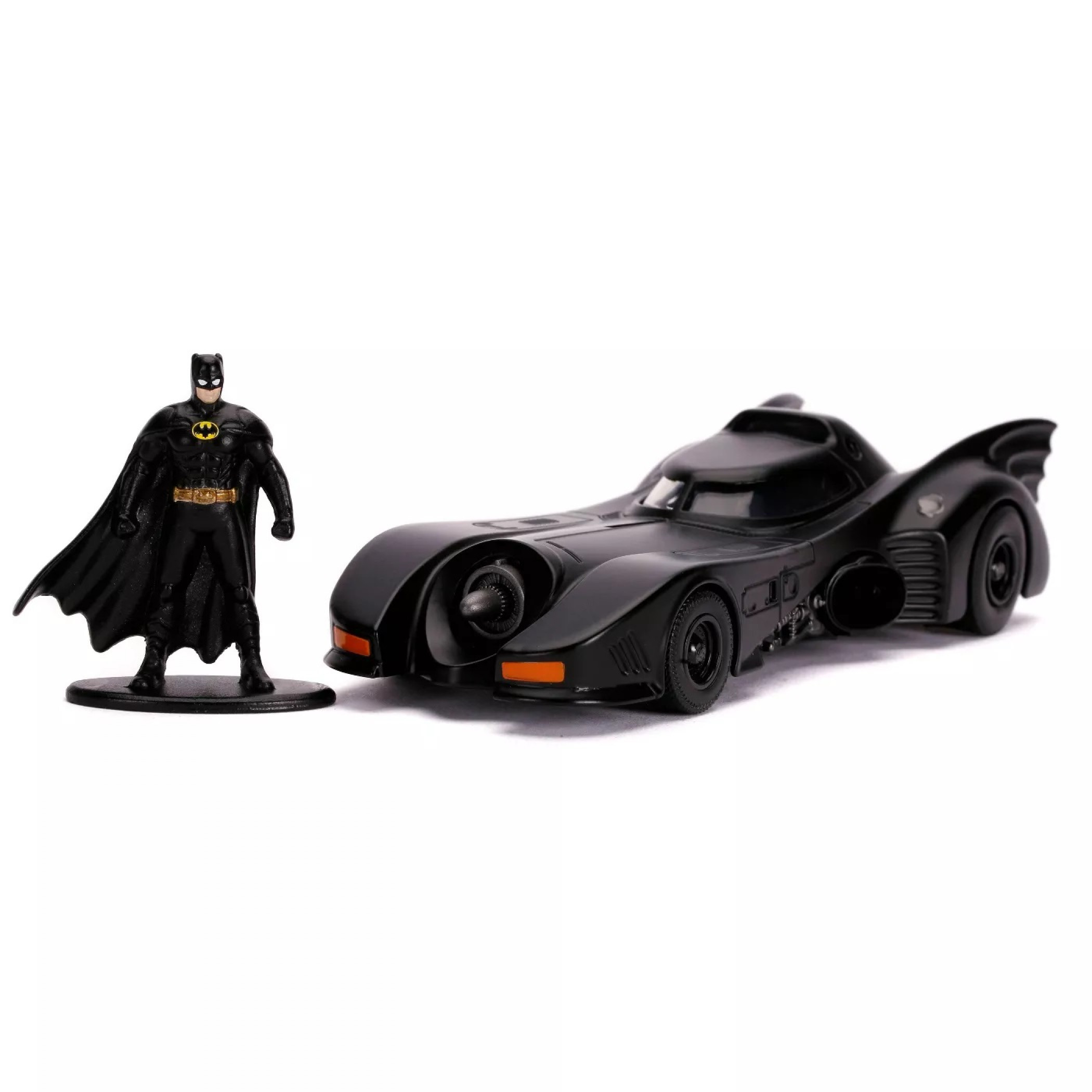 Batman 1989 Classic Batmobile & Figure 5' Diecast Metal Movie Car by Jada Toys, Multi-Color