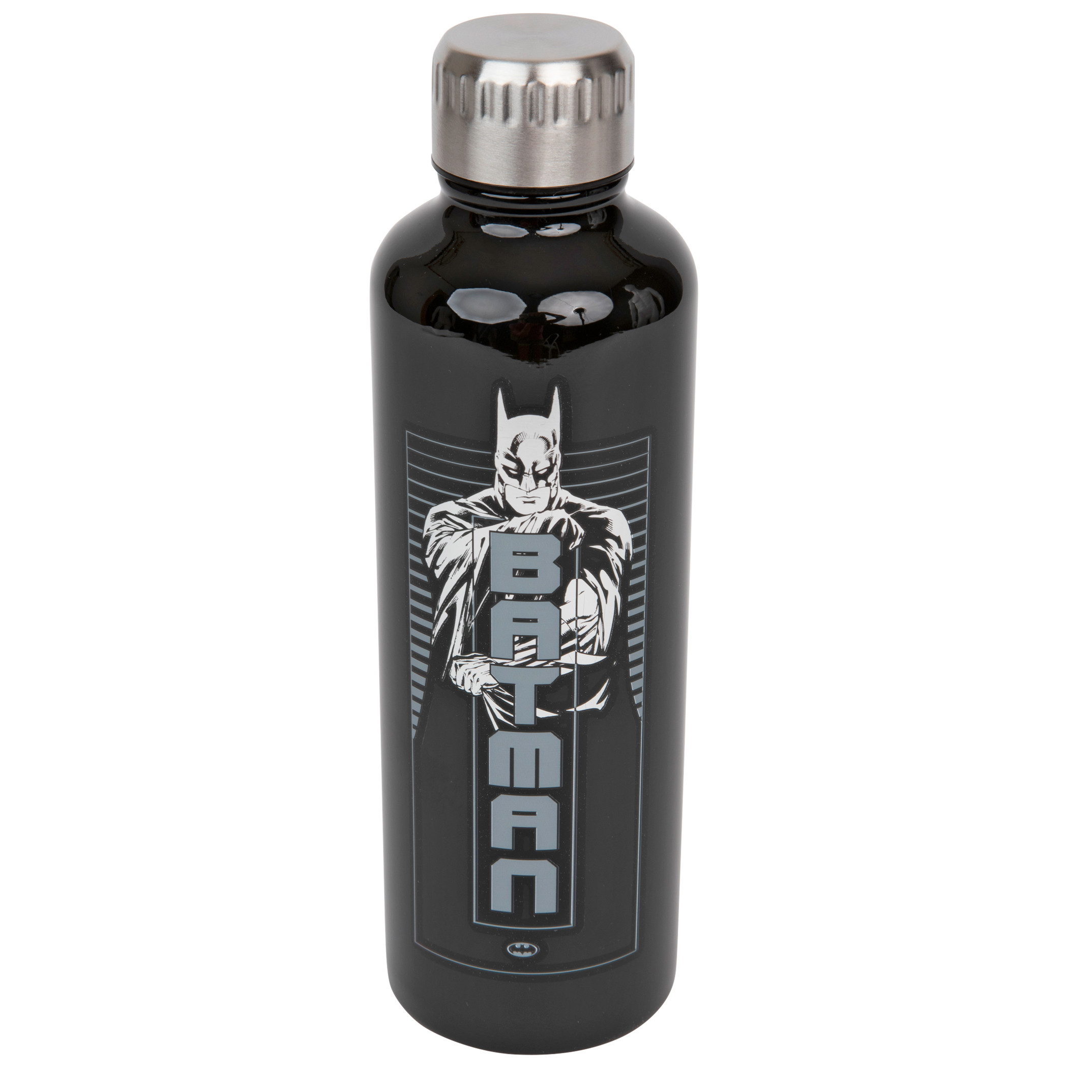 Batman and Joker 16 oz Double-Walled Water Bottle, Black