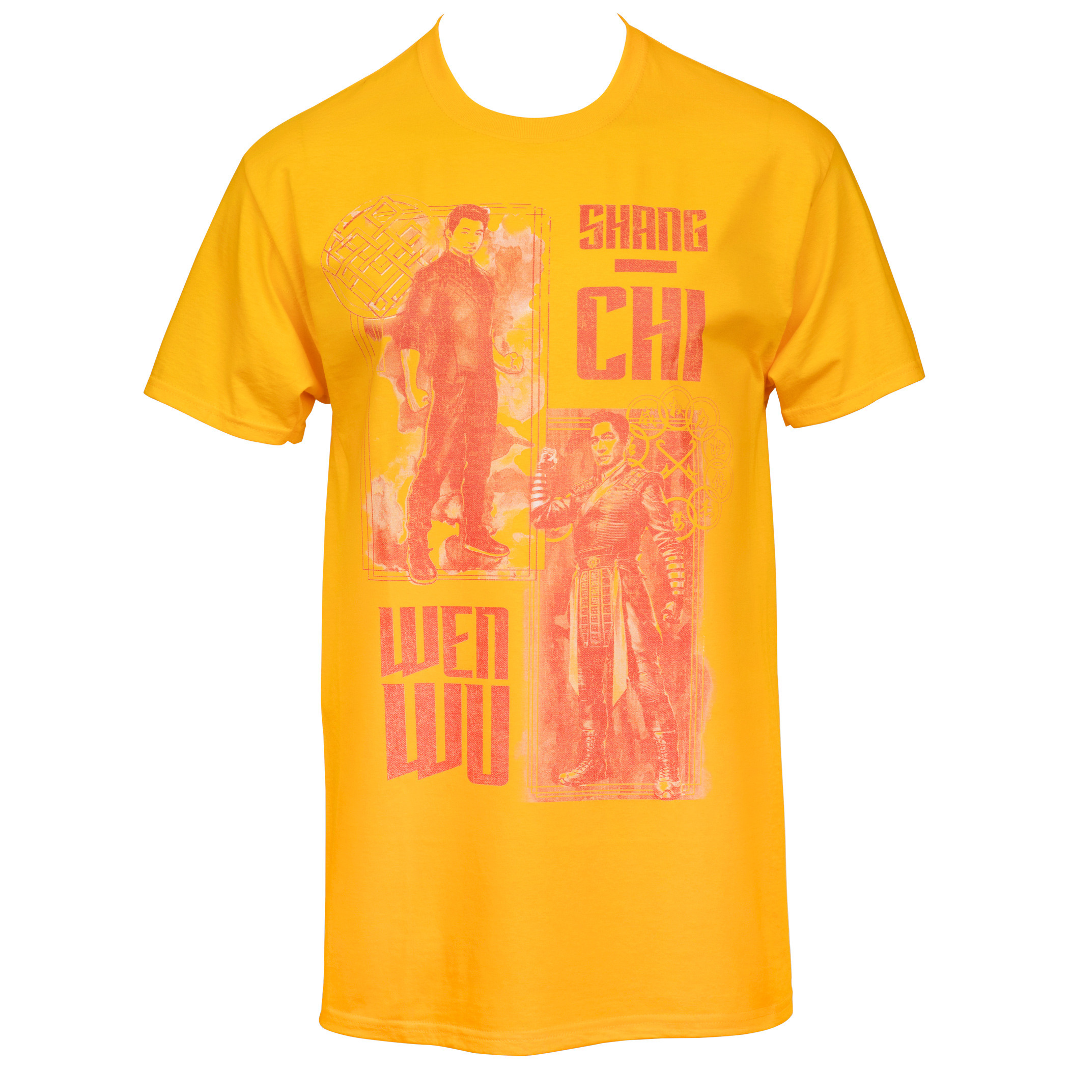 Marvel The Legend of the Ten Rings Shang-Chi and Wen Wu T-Shirt, Yellow
