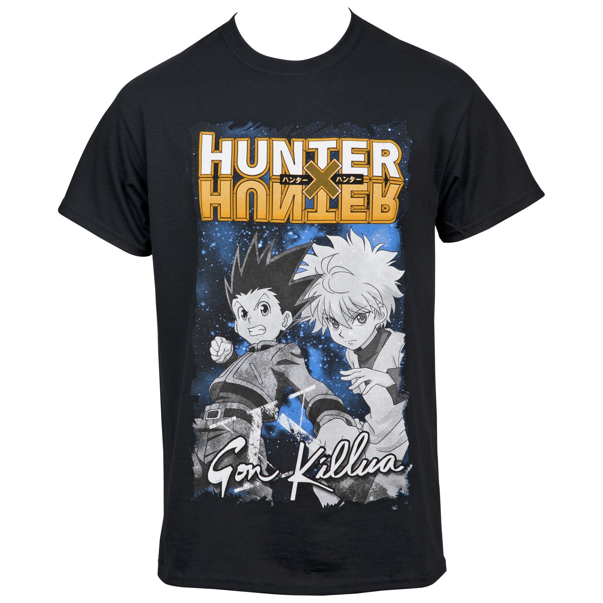 Hunter X Hunter Gon & Killua Action Pose T-Shirt, Black