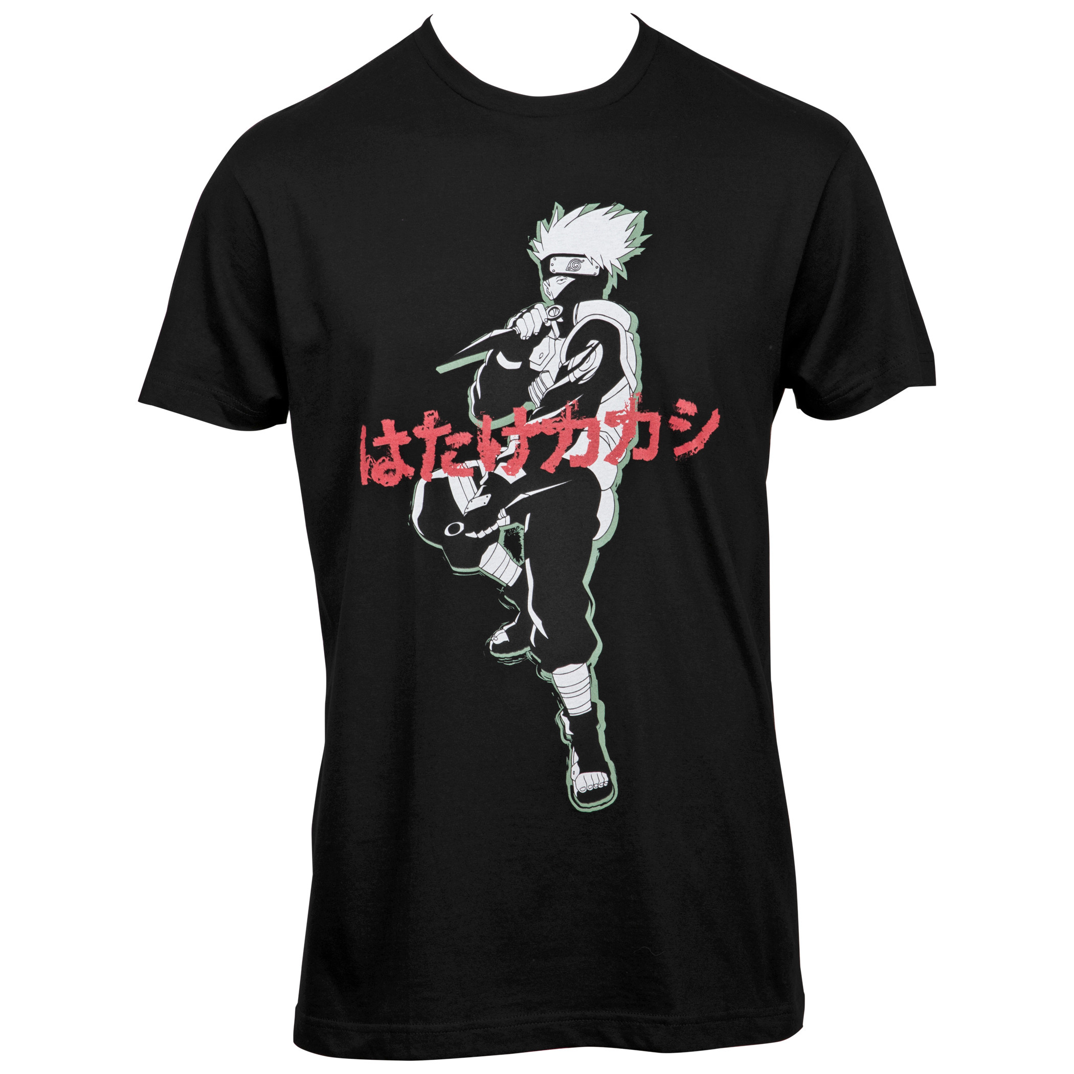 Naruto Kakashi Action Pose T-Shirt, Black