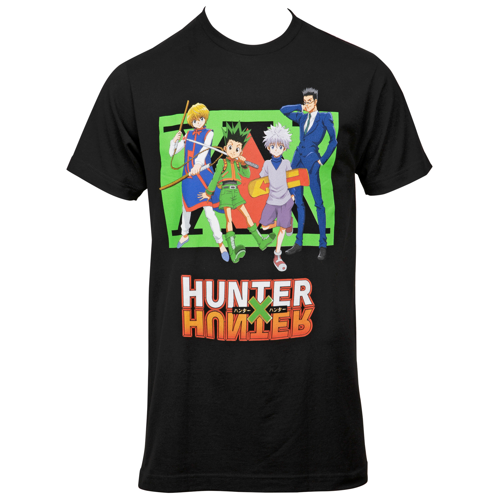 Hunter X Hunter Main Character Lineup T-Shirt, Black