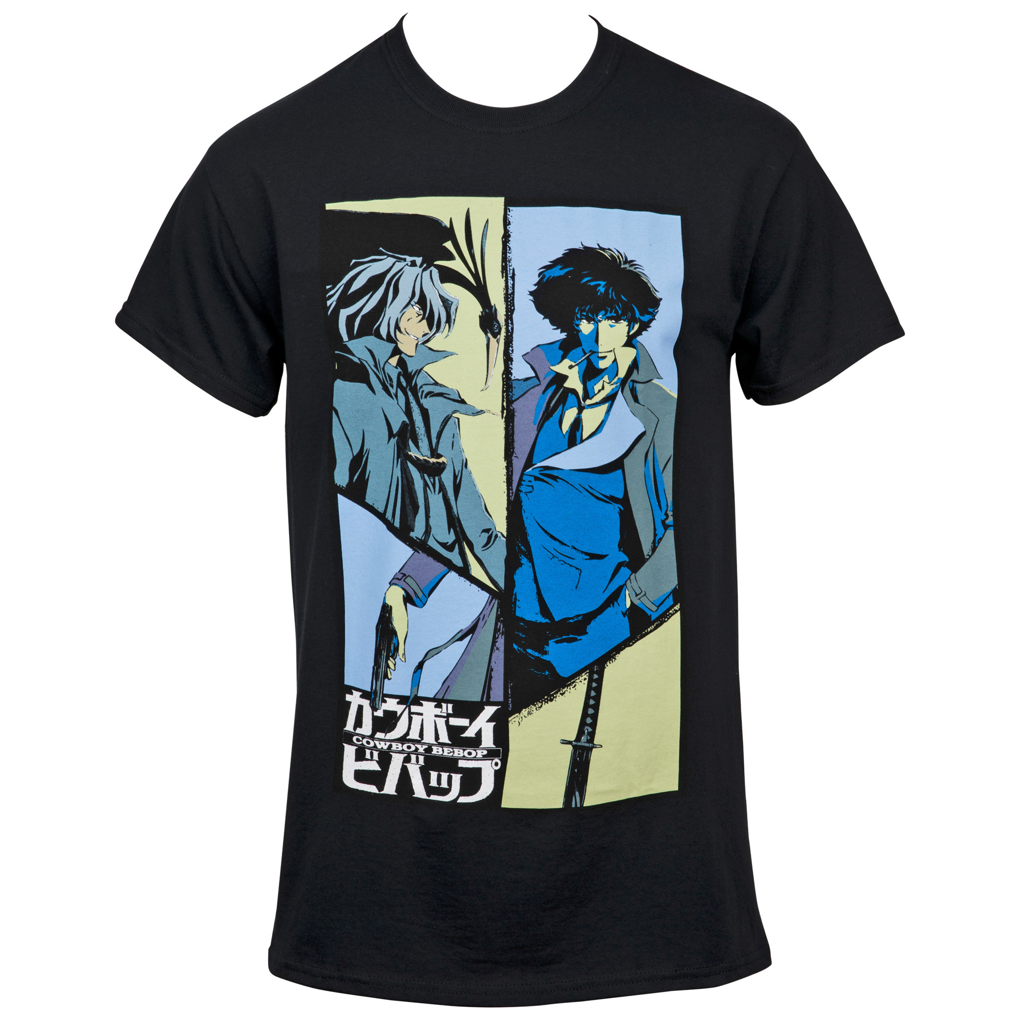 Cowboy Bebop Spike and Vicious T-Shirt, Black