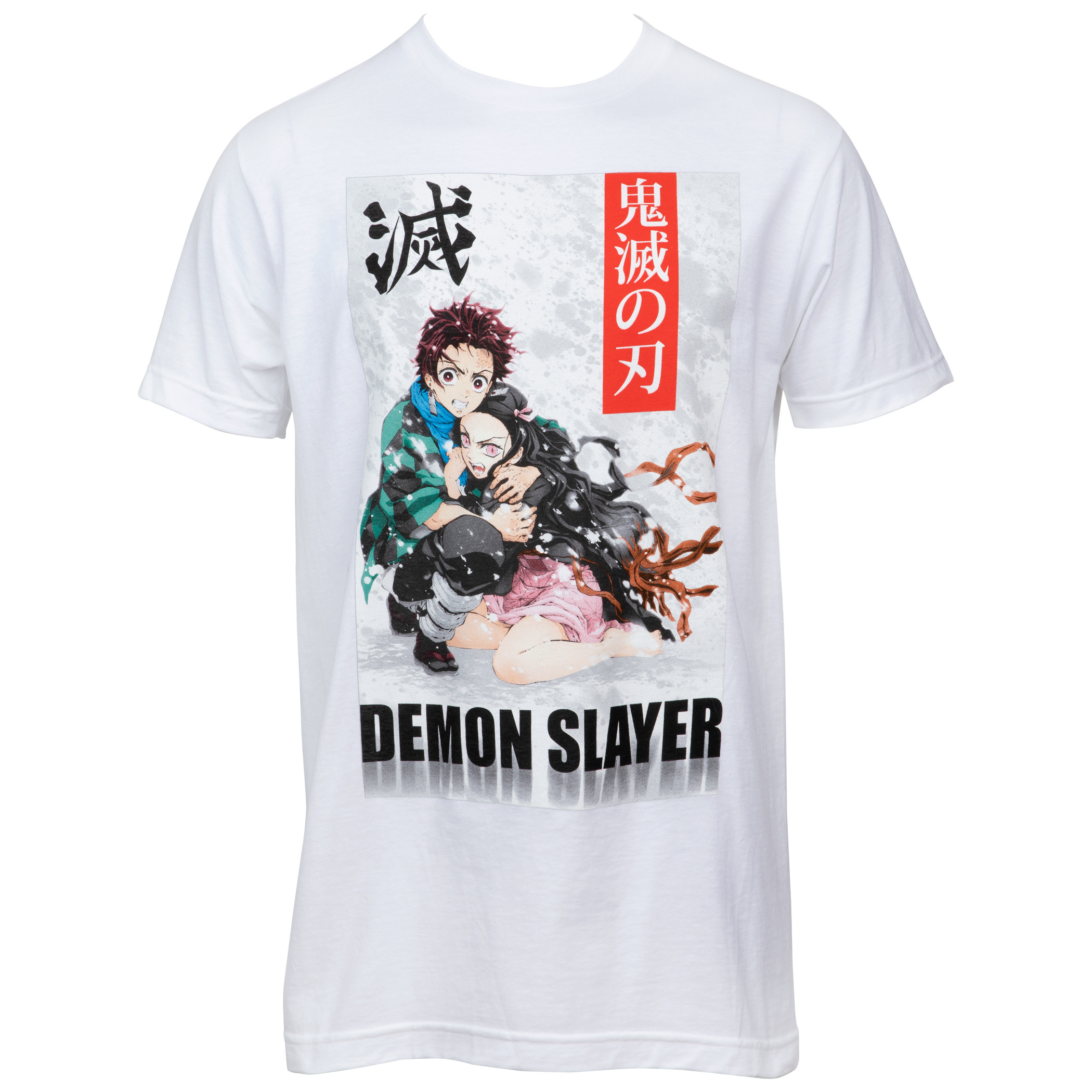 Demon Slayer Character Print T-Shirt, White
