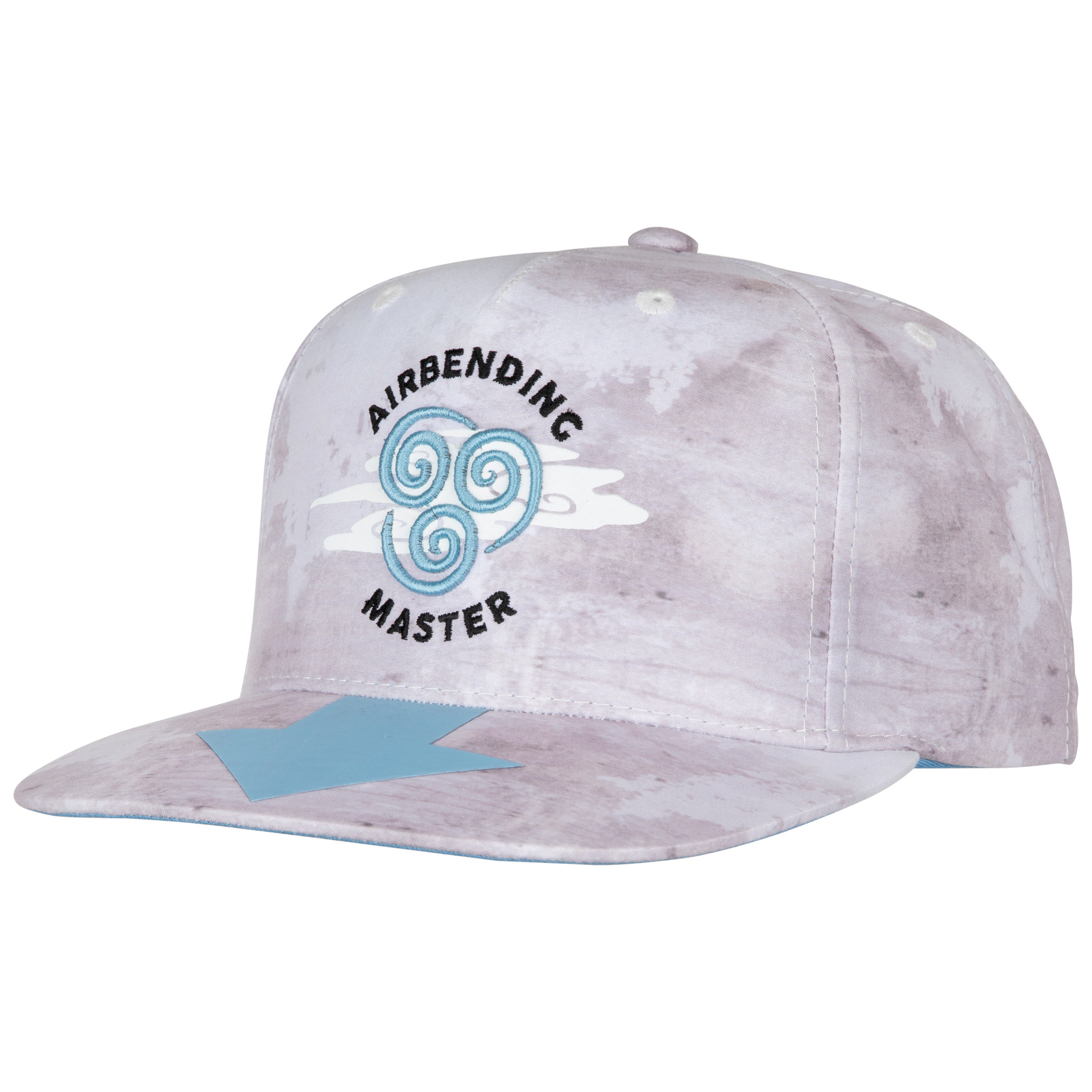 Avatar: The Last Airbender Airbending Master Adjustable Flat Brim Hat, White