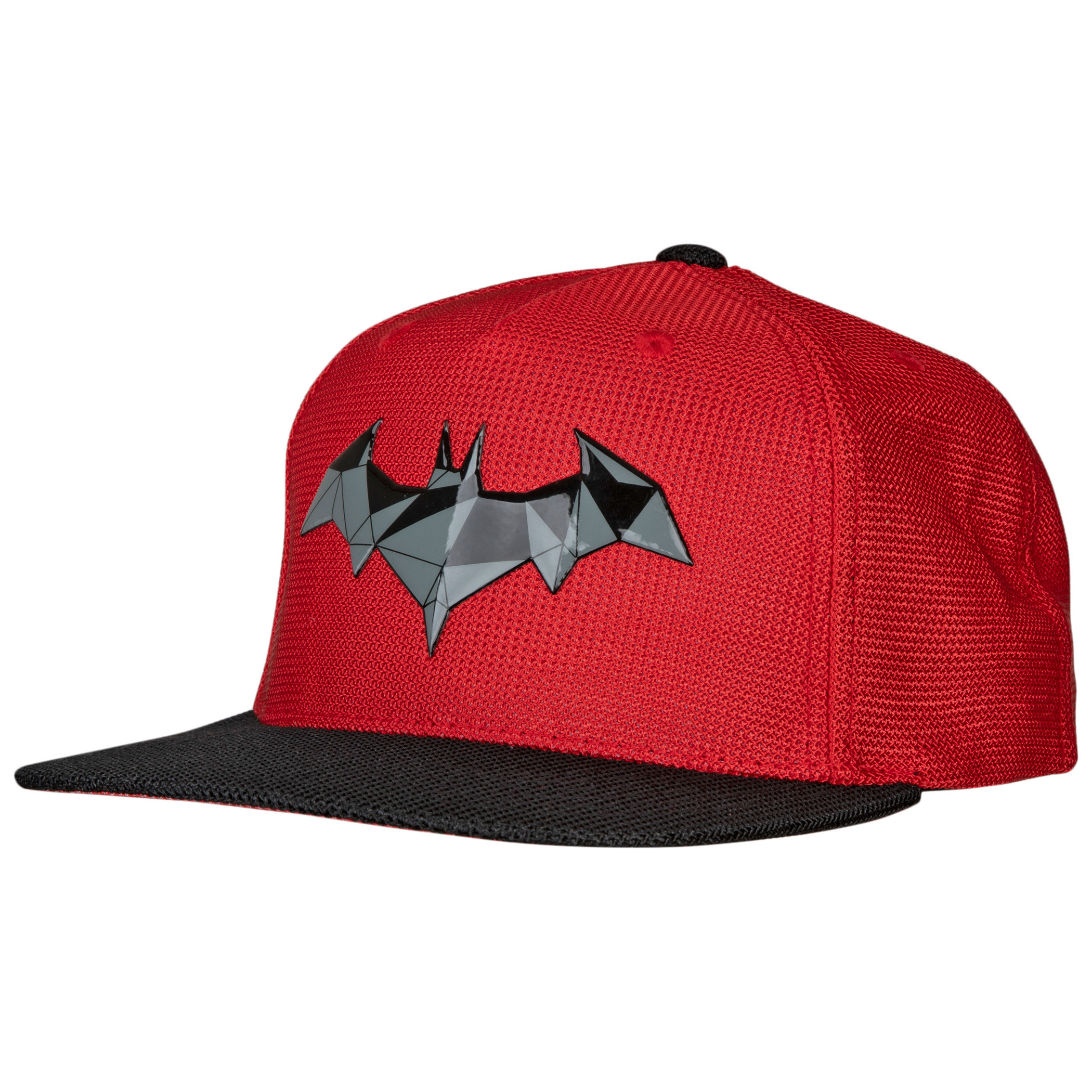 The Batman Movie Logo With Sublimated Brim Adjustable Hat, Red