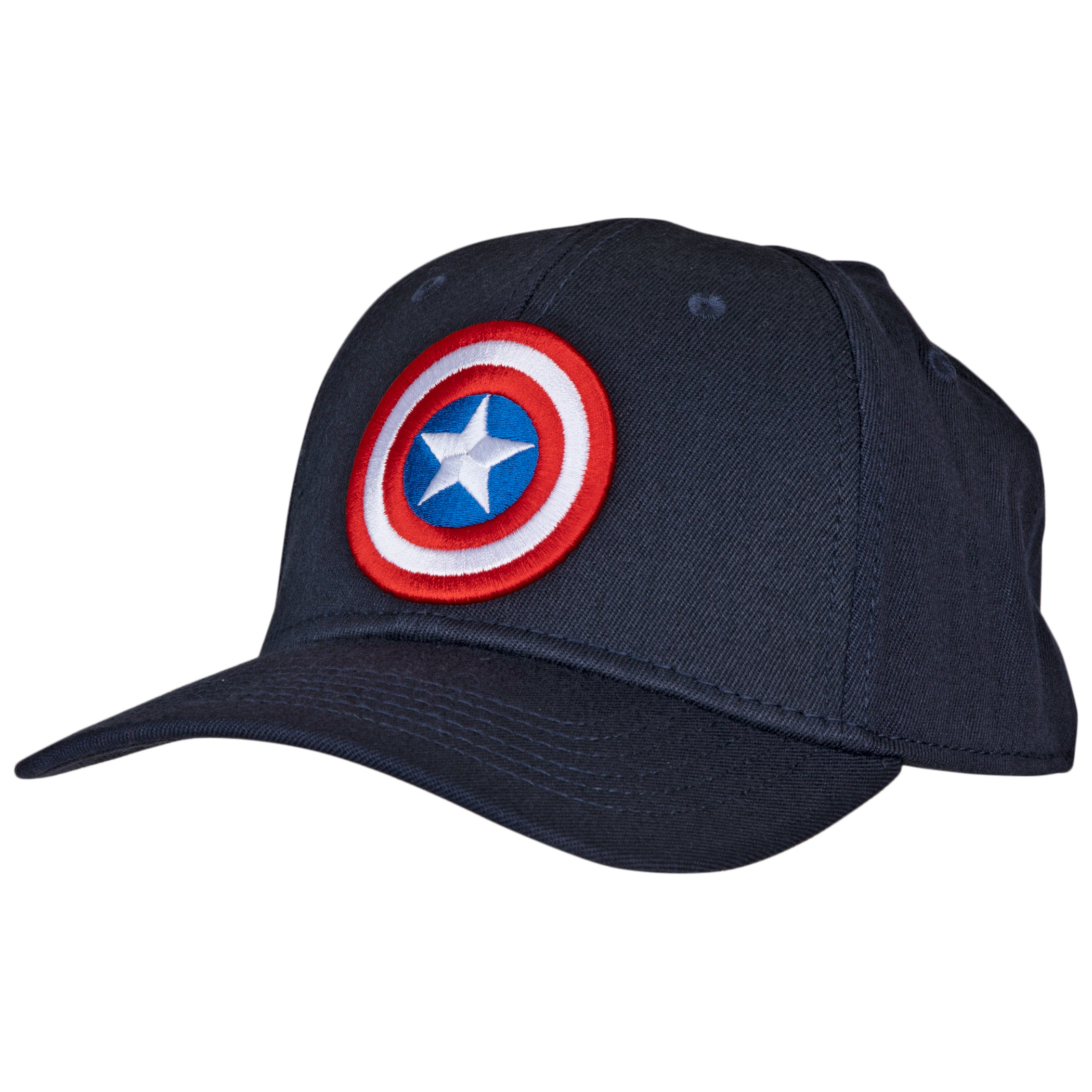 Marvel Captain America Shield Symbol Fitted Dad Hat, Blue