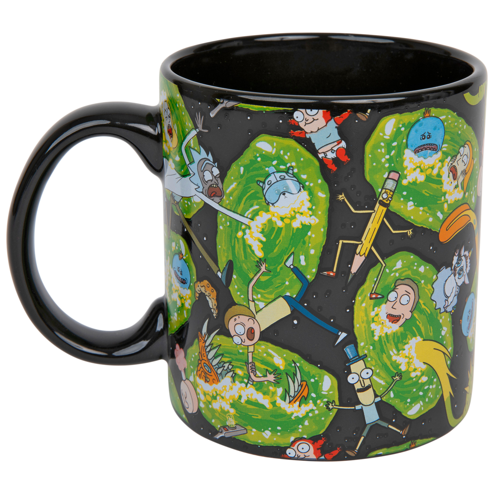 Rick and Morty Get Schwifty 20 oz Ceramic Mug, Black