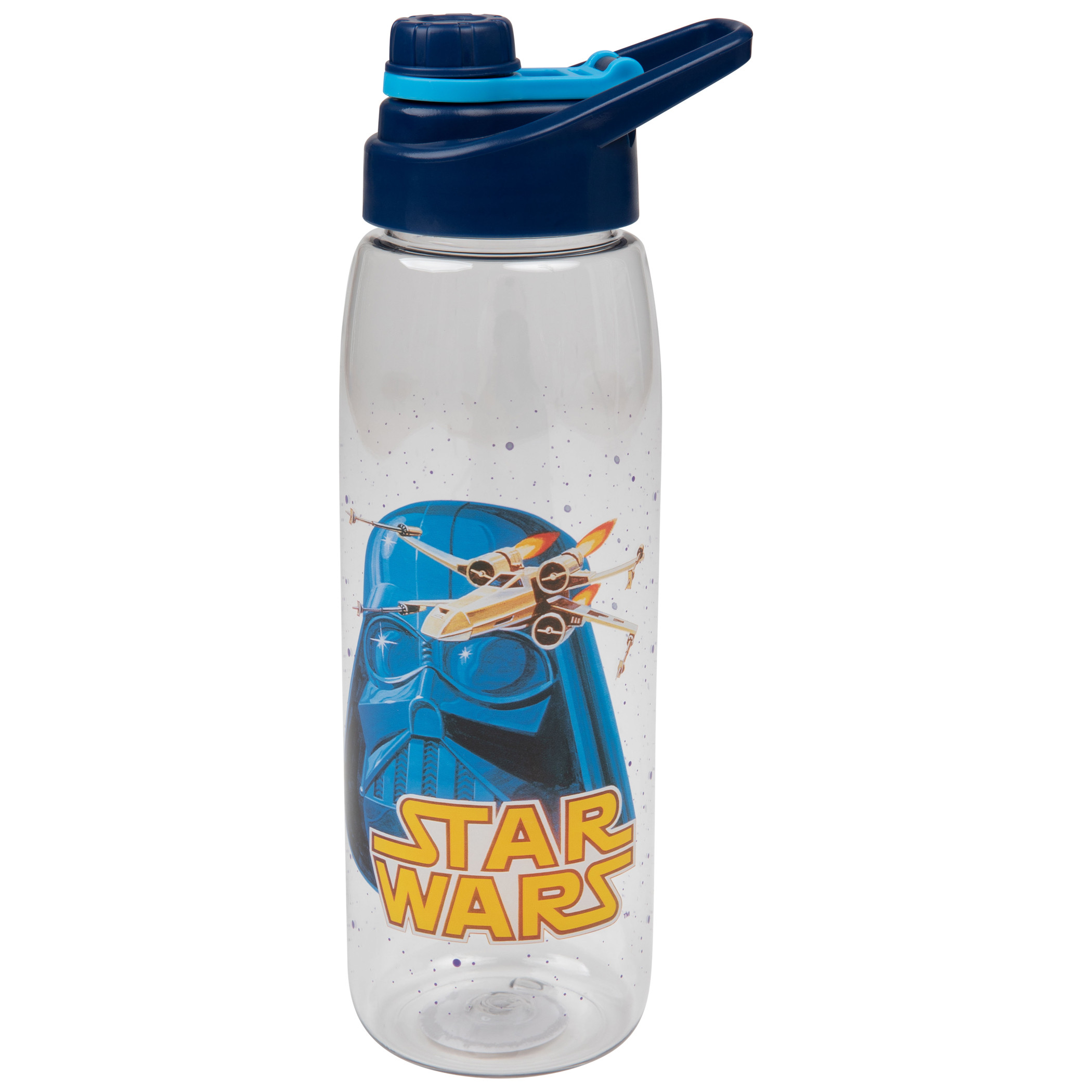 Star Wars Darth Vader 28 Ounce Water Bottle with Screw Lid, Blue