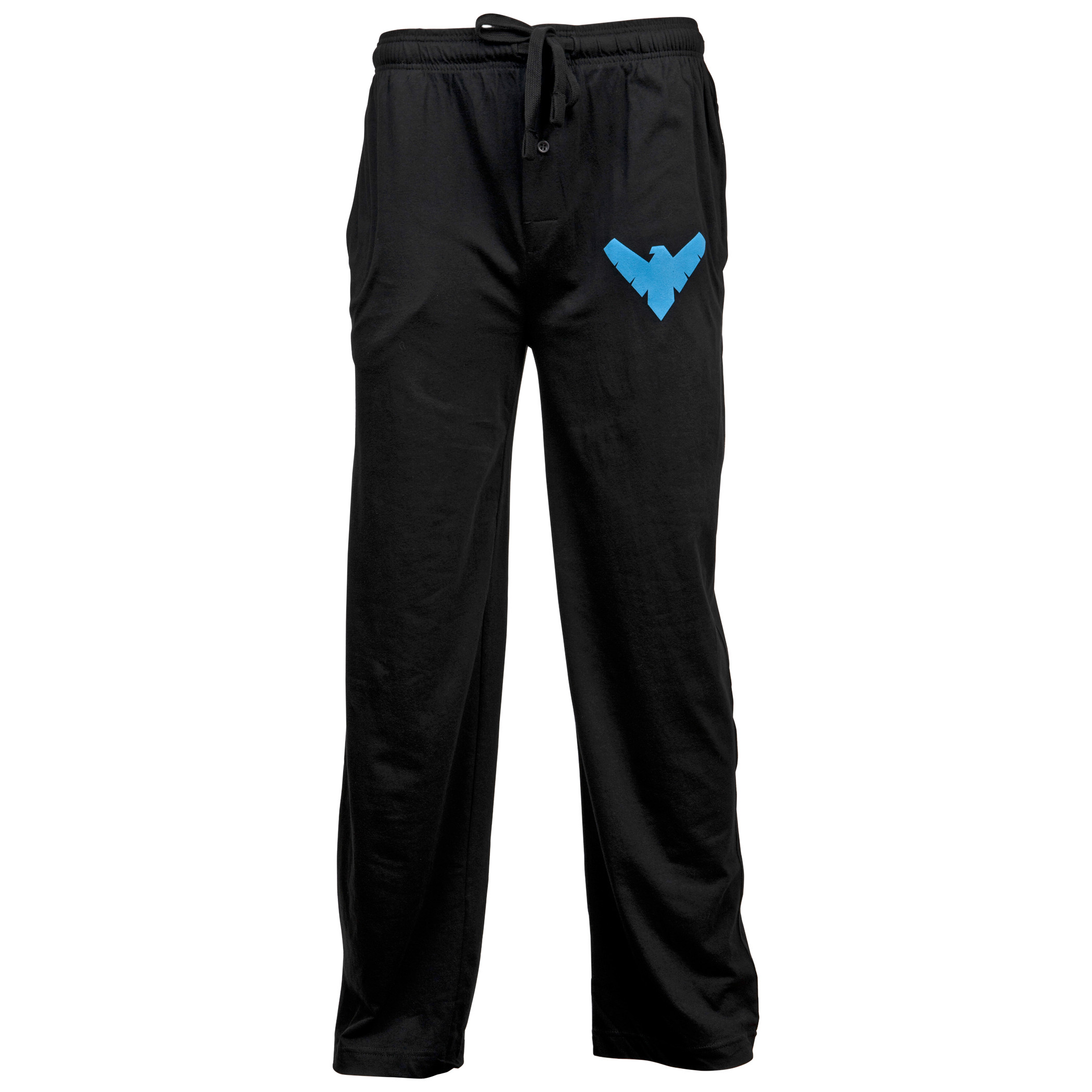 DC Comics Nightwing Symbol Unisex Sleep Pants, Black