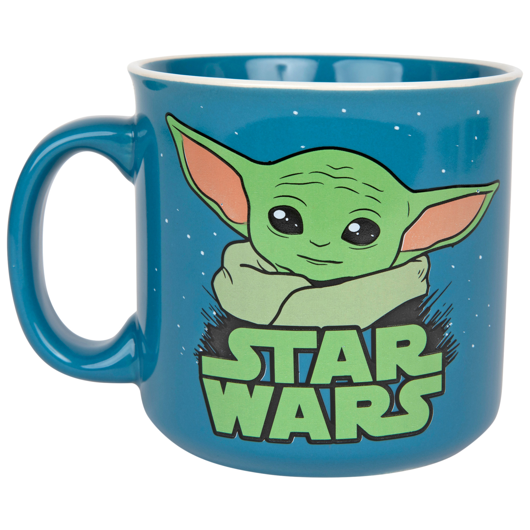 Star Wars The Mandalorian The Child Grogu 20oz Ceramic Camper Mug, Multi-Color