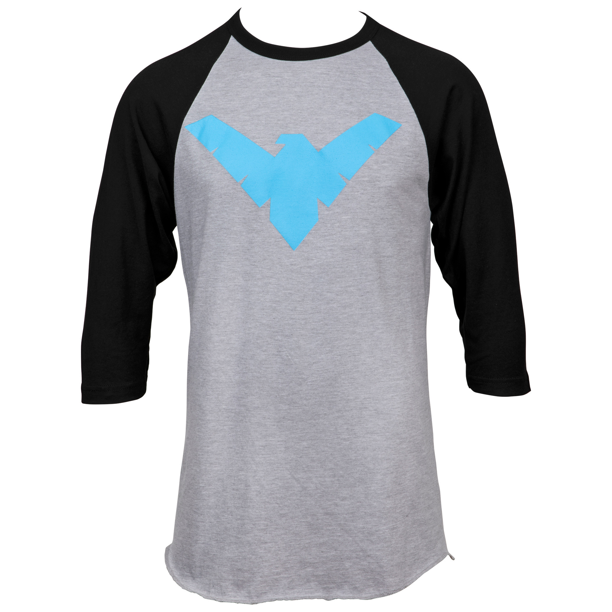 Nightwing Symbol Baseball T-Shirt, Green