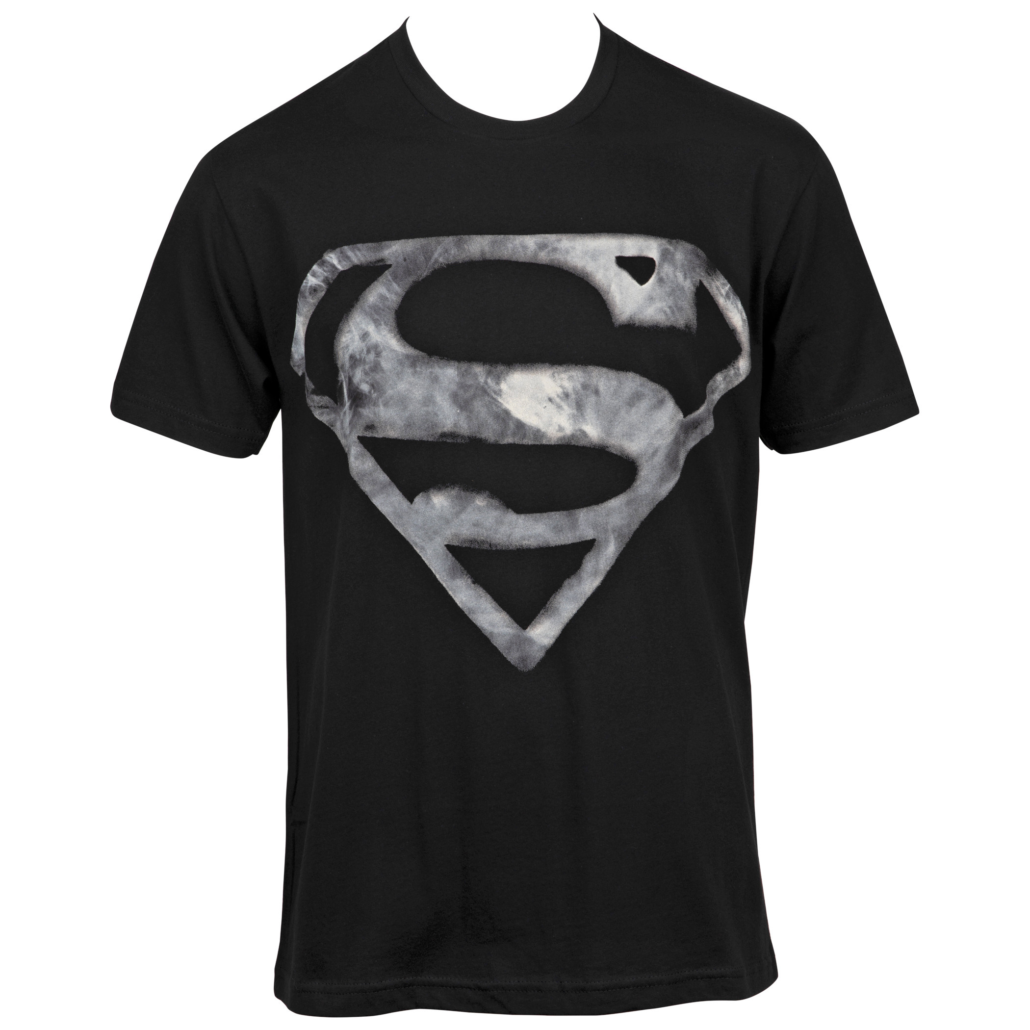 DC Comics Superman Smoke Symbol T-Shirt, Black