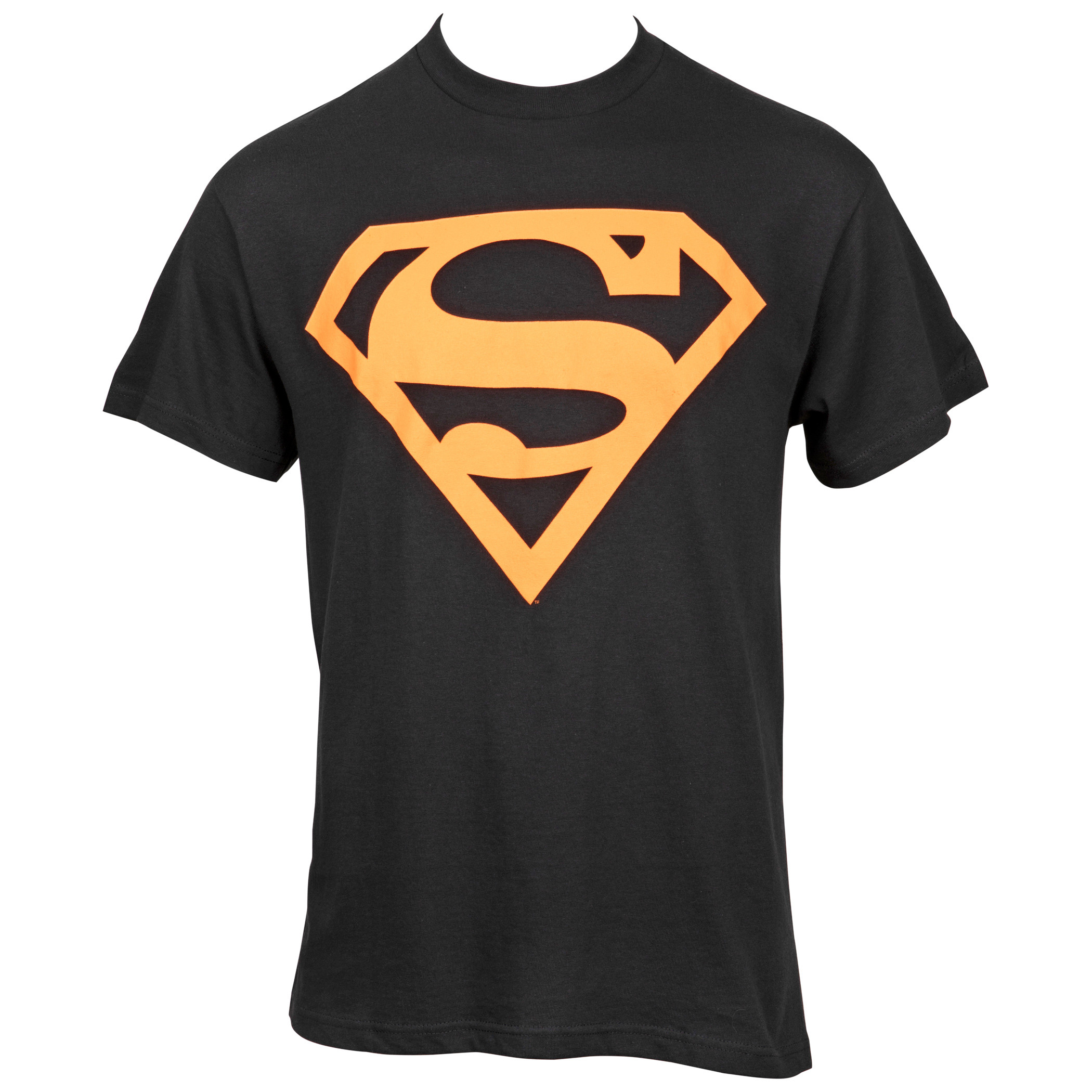 DC Comics Superman Logo In Orange T-Shirt, Black