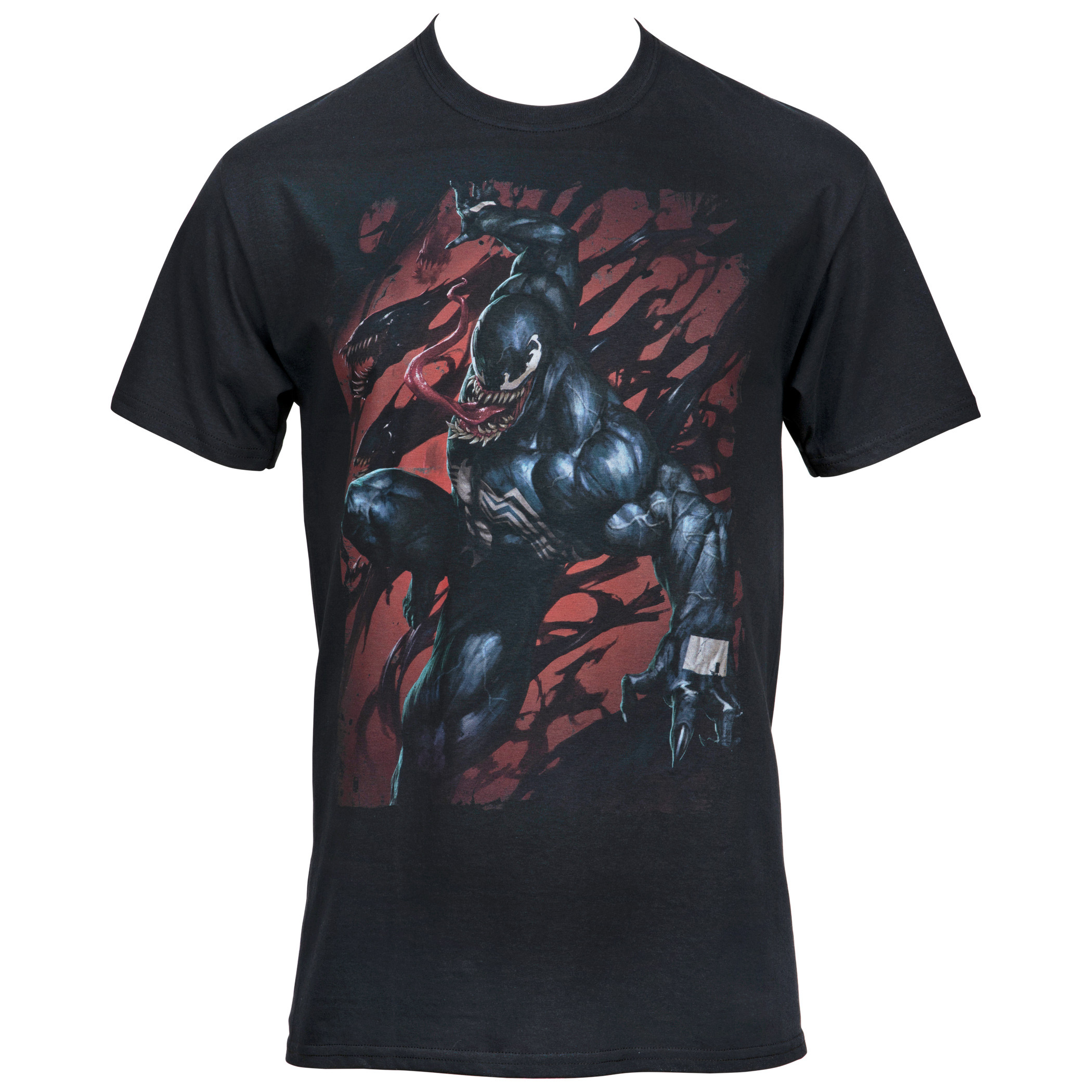 Venom Character Symbiote Attack T-Shirt, Black