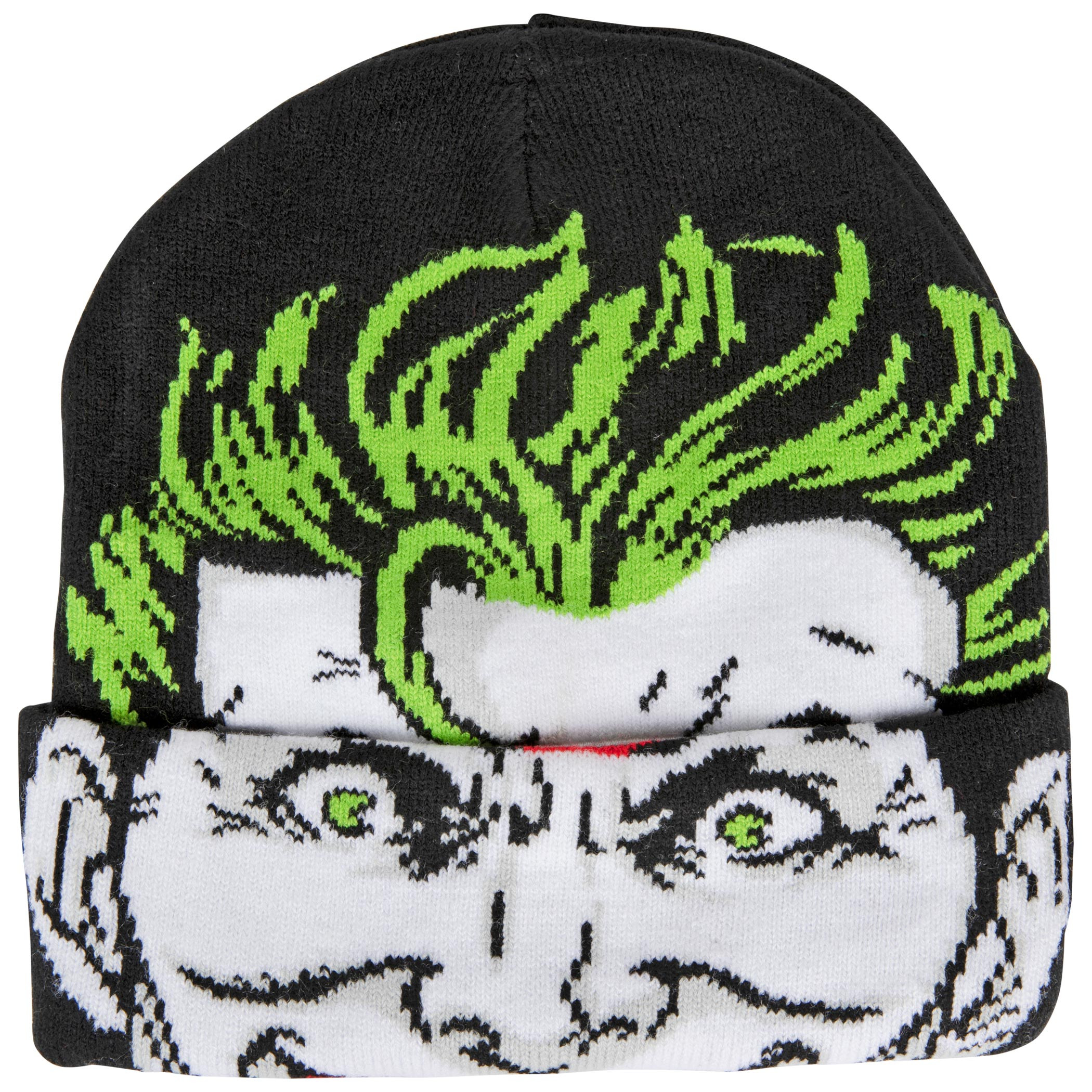 Joker Face Costume Pull Down Mask Beanie, Multi-Color