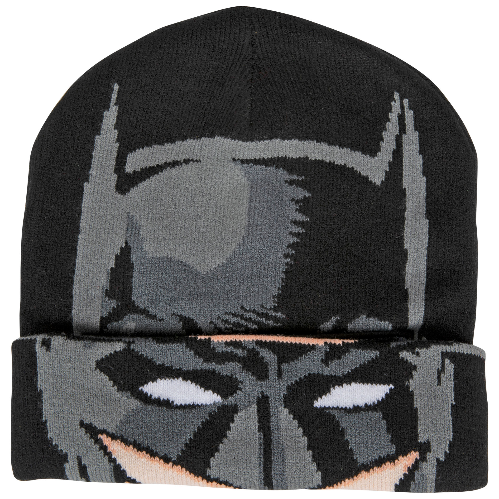 Batman Cowl Costume Pull Down Mask Beanie, Black
