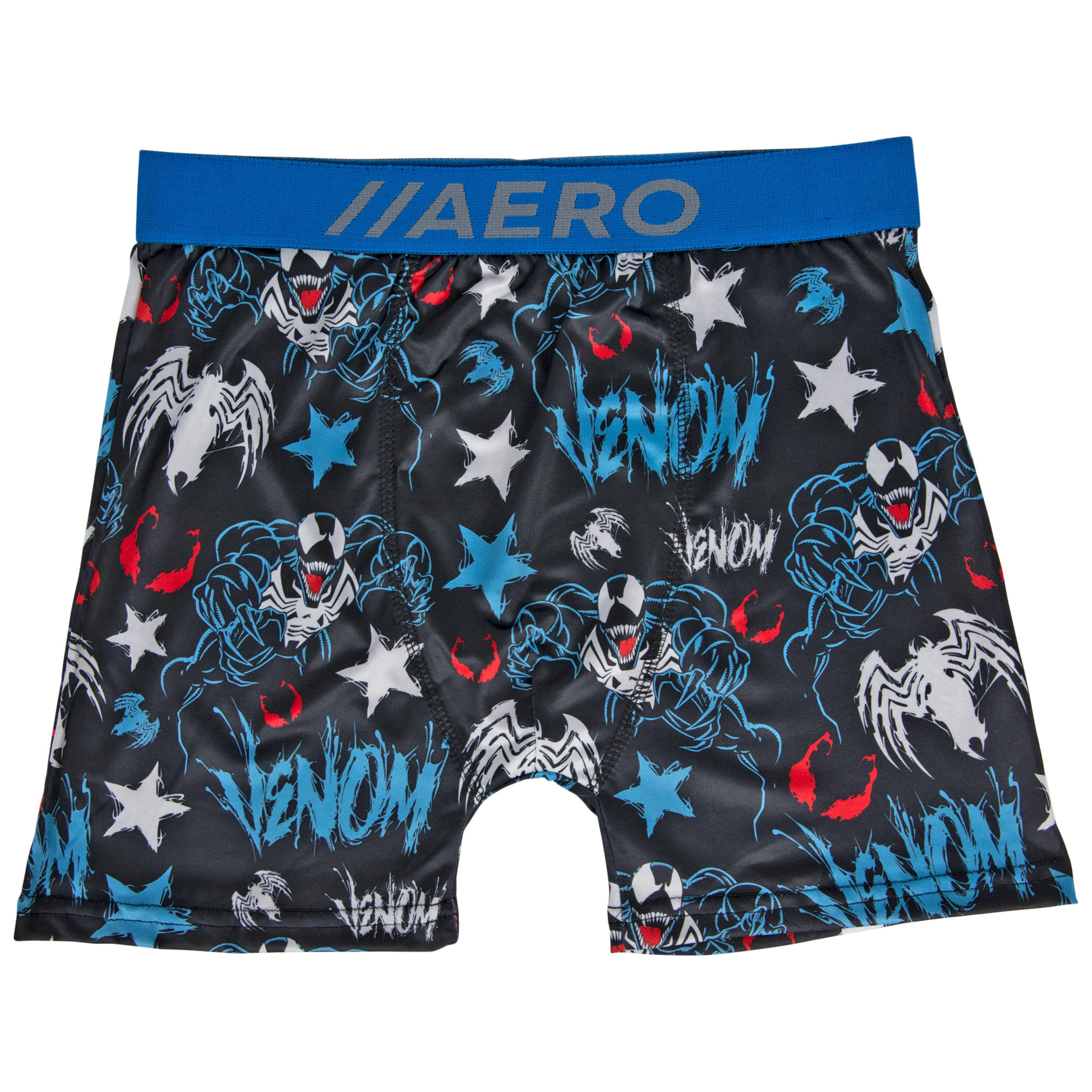 Marvel Venom Character and Symbol All Over Aero Boxer Briefs Underwear, Multi-Color