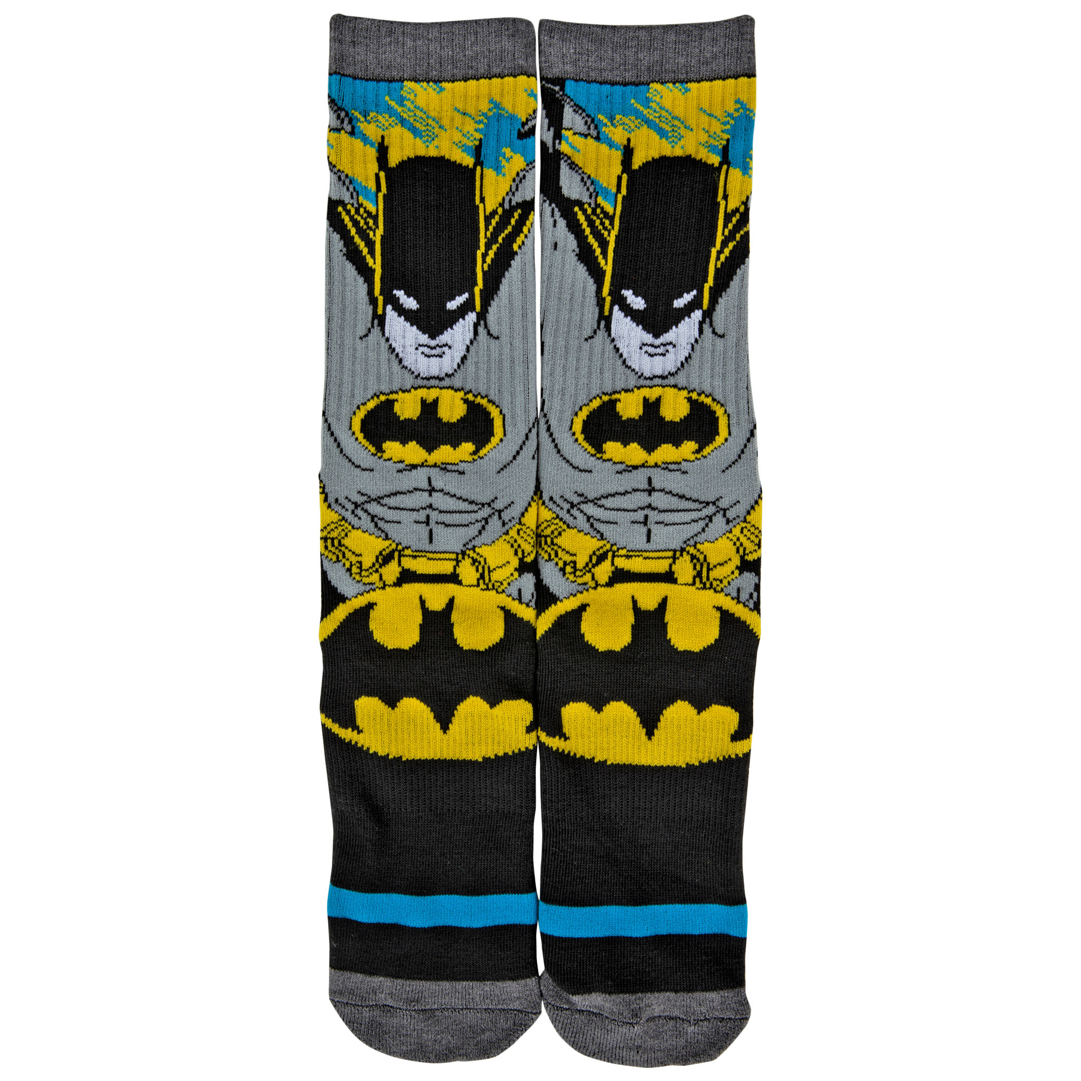 Batman Classic Character Athletic Socks, Black