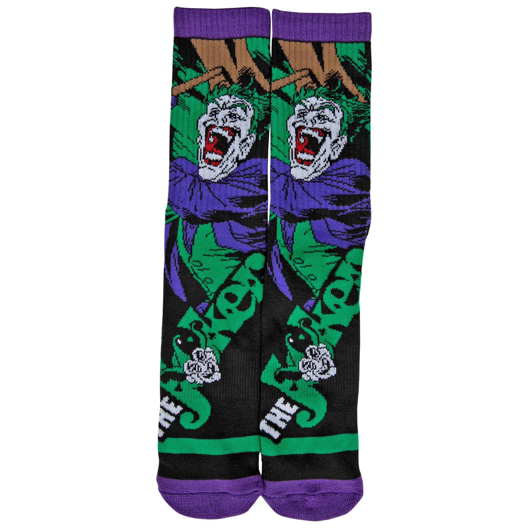 The Joker Classic Character Athletic Socks, Black