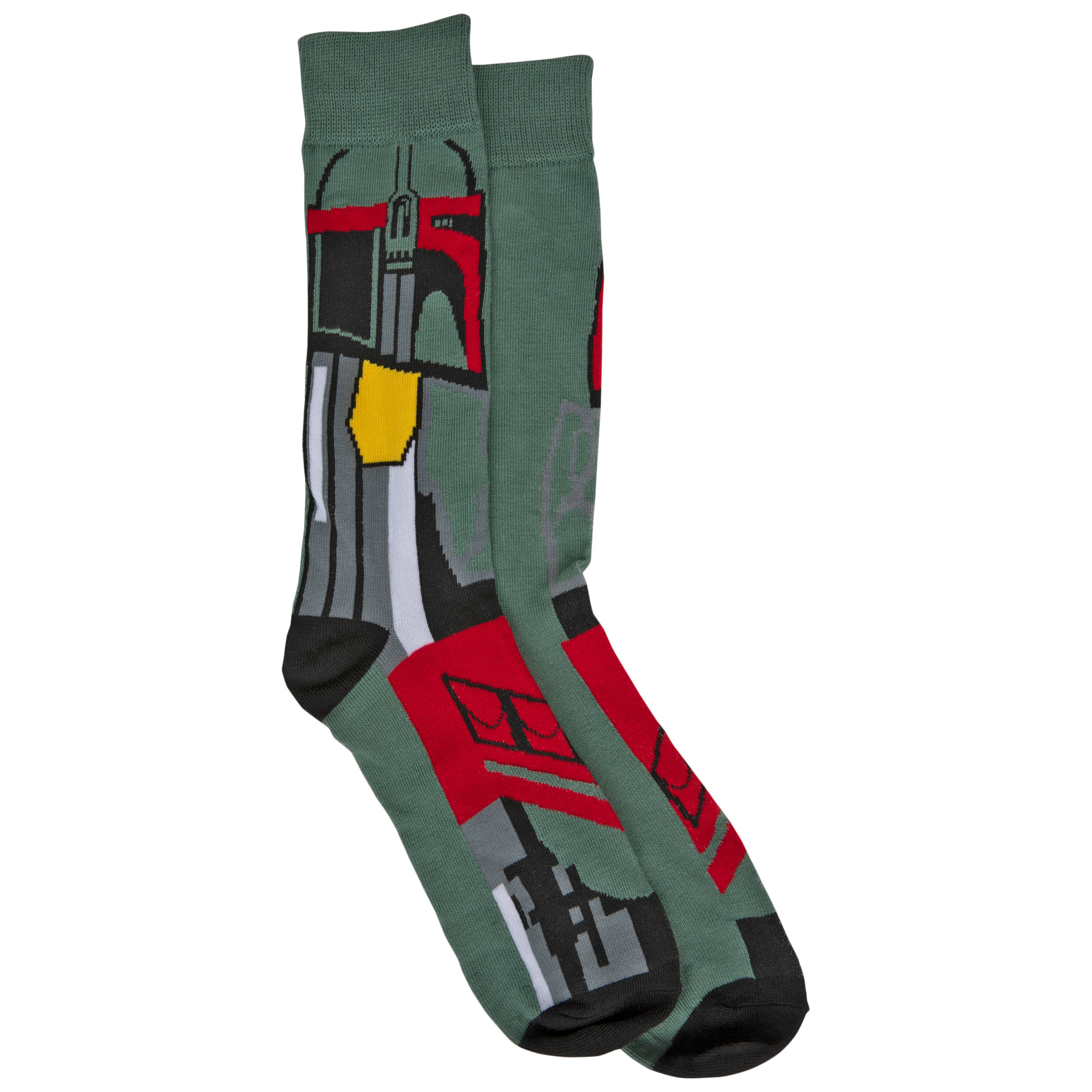 Star Wars Boba Fett Costume Crew Socks, Multi-Color