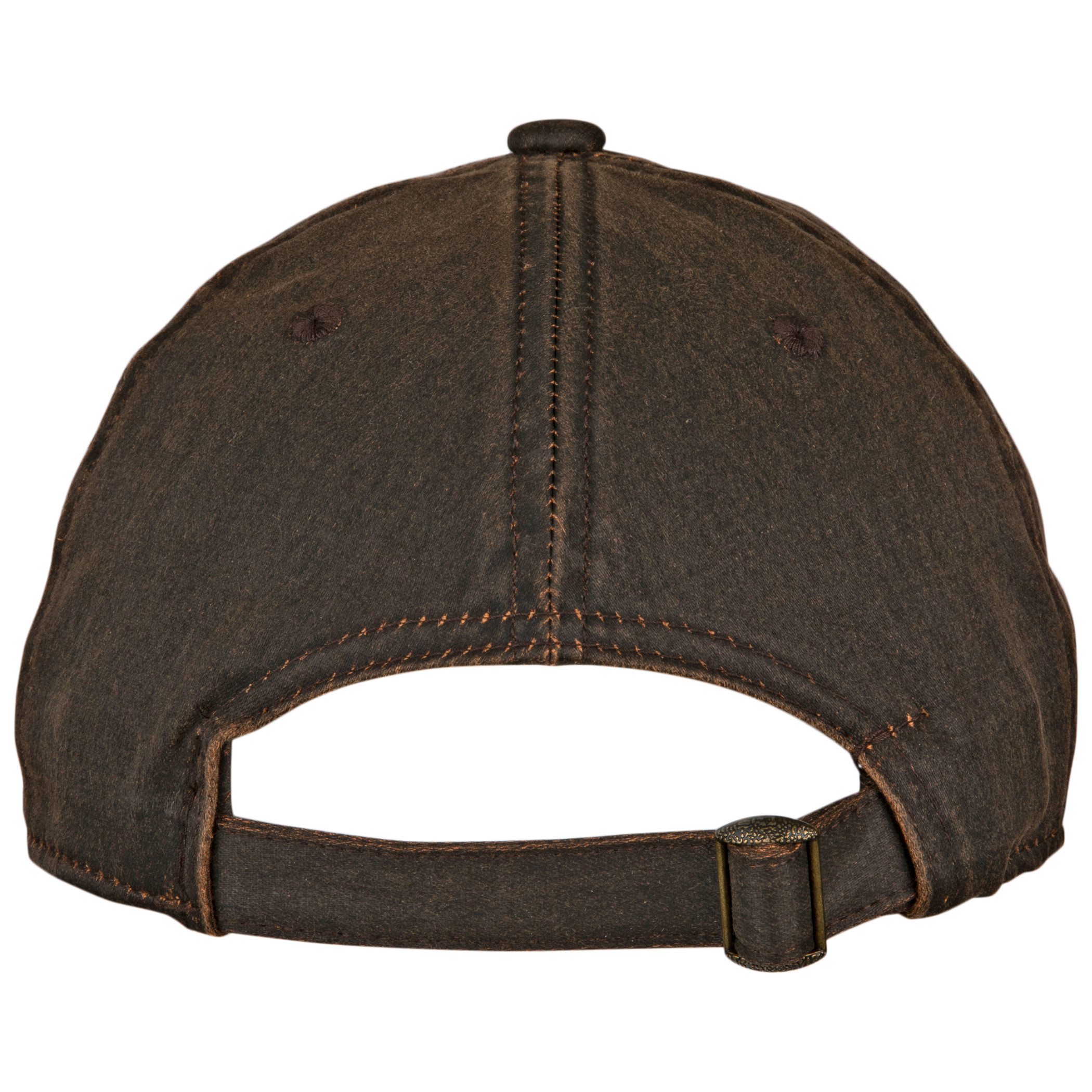 Maker's Mark Whiskey Label Oil Cloth Round Brim Adjustable Hat