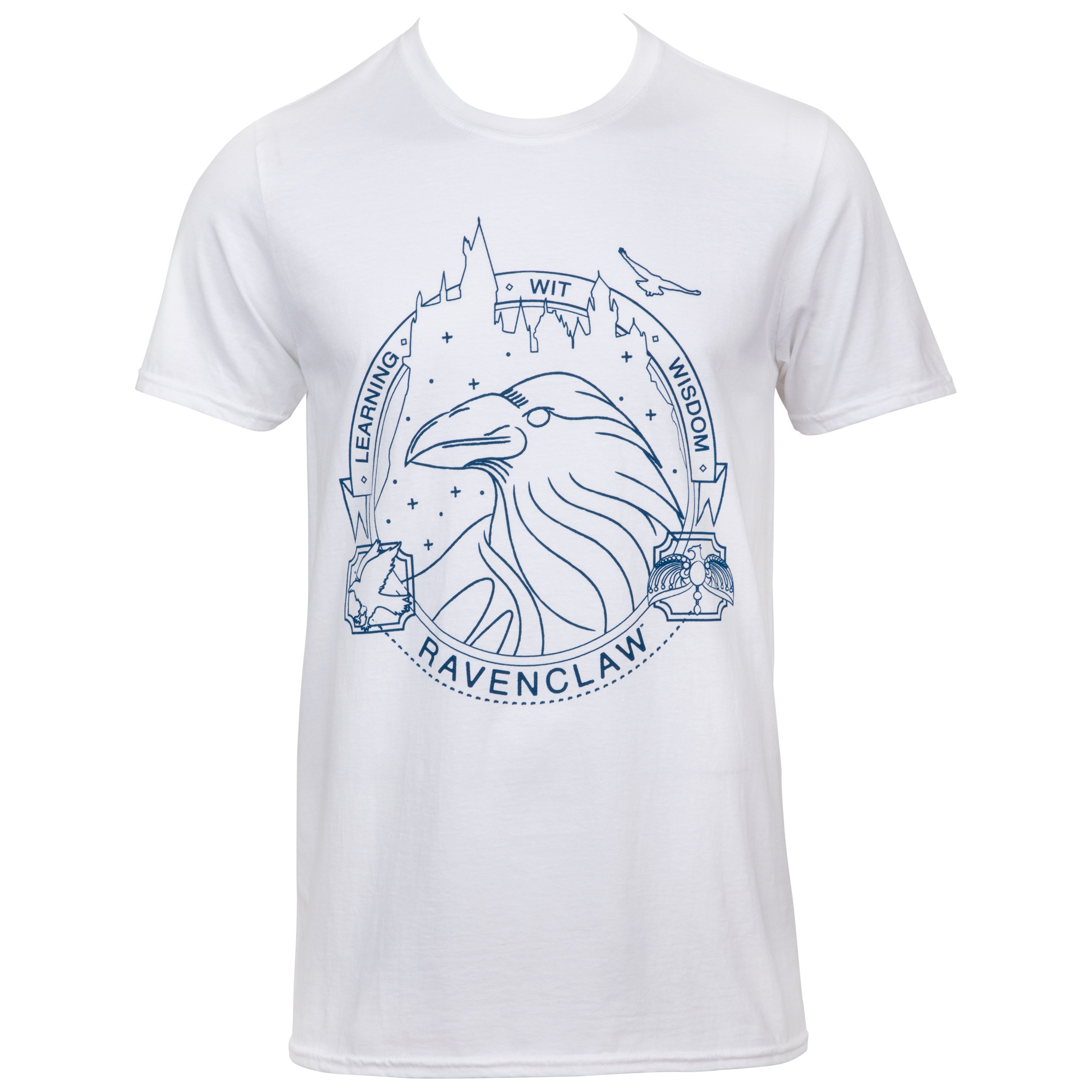 Harry Potter Ravenclaw House Crest Unisex T-Shirt, White