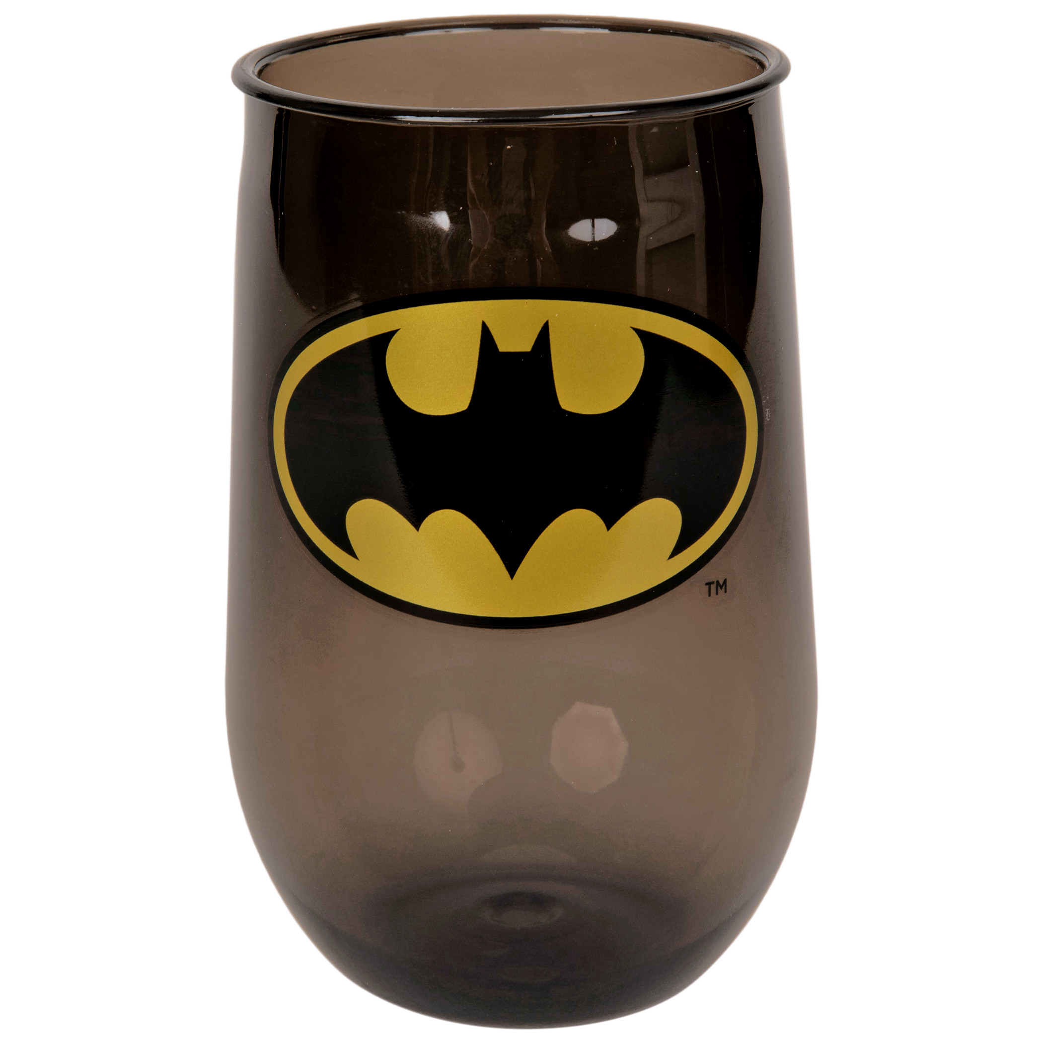 Batman Symbol Acrylic Wine Cup, Black